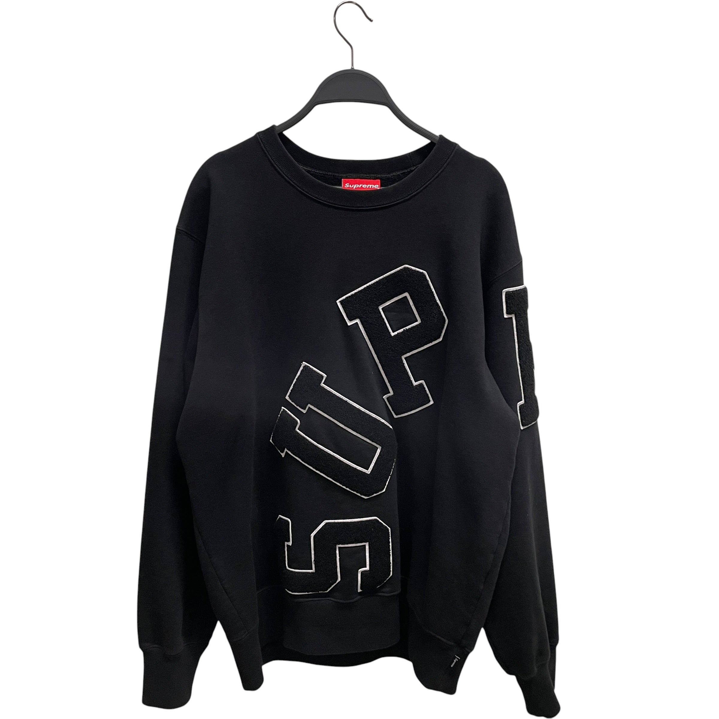 Supreme/Sweater/L/Cotton/BLK/SUPREME LARGE PATCH ARCH LOGO view 1