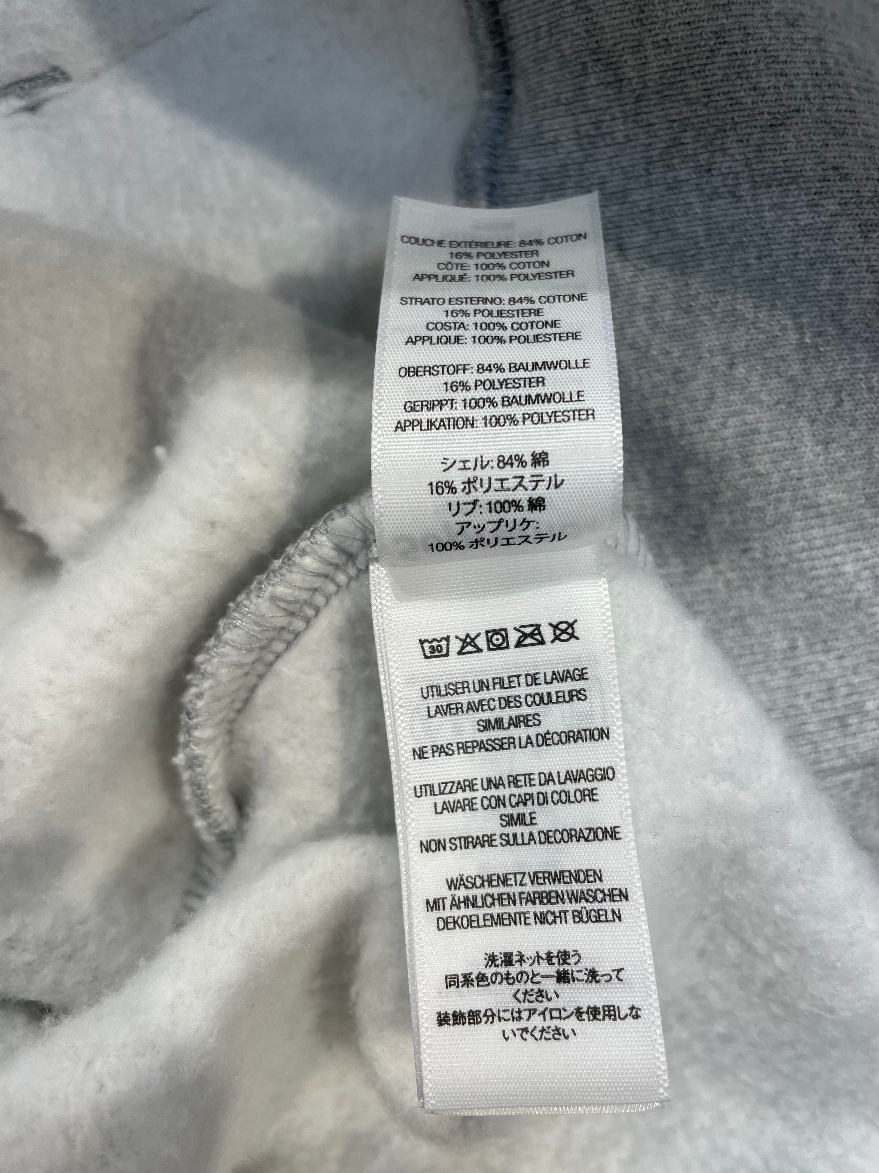Supreme/Hoodie/M/Cotton/GRY/vertical satin applique view 5