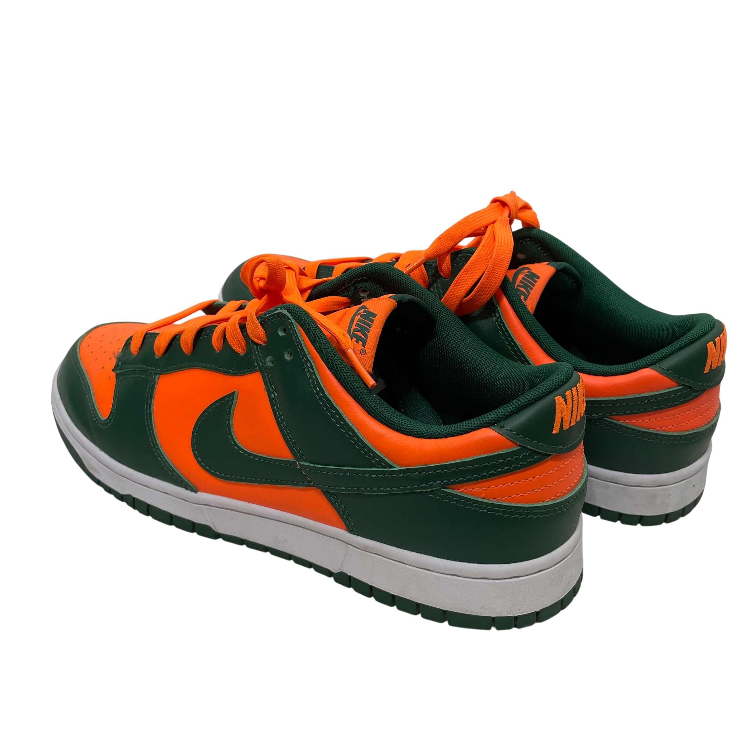 NIKE/Low-Sneakers/US 10.5/Leather/ORN/ORANGE/FOREST GREEN view 2