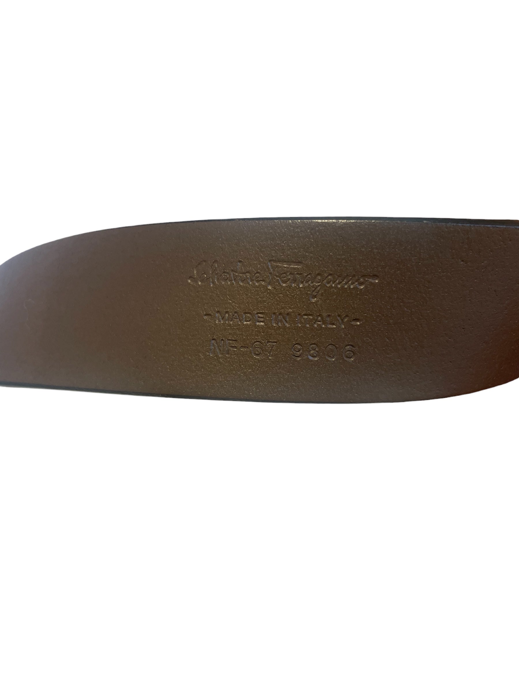 Salvatore Ferragamo/Belt/Leather/BRW/M's/#NF679806/sz38/double belt view 4