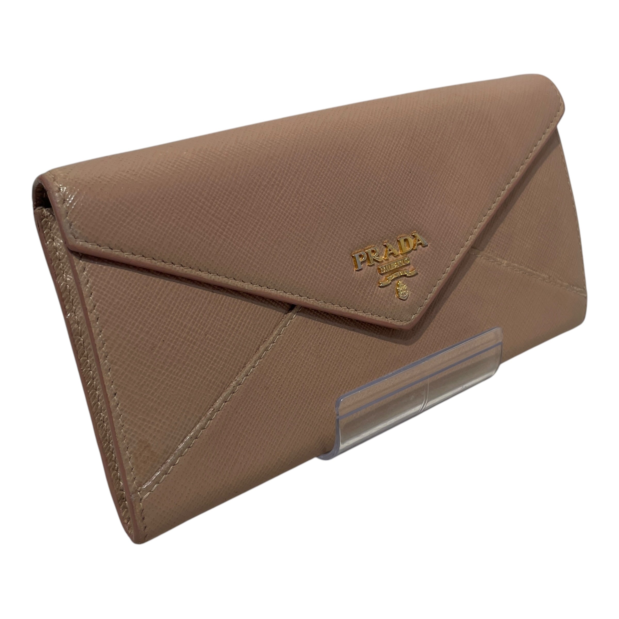 PRADA/Long Wallet/Leather/PNK/L's/Safiano Leather Wallet view 1