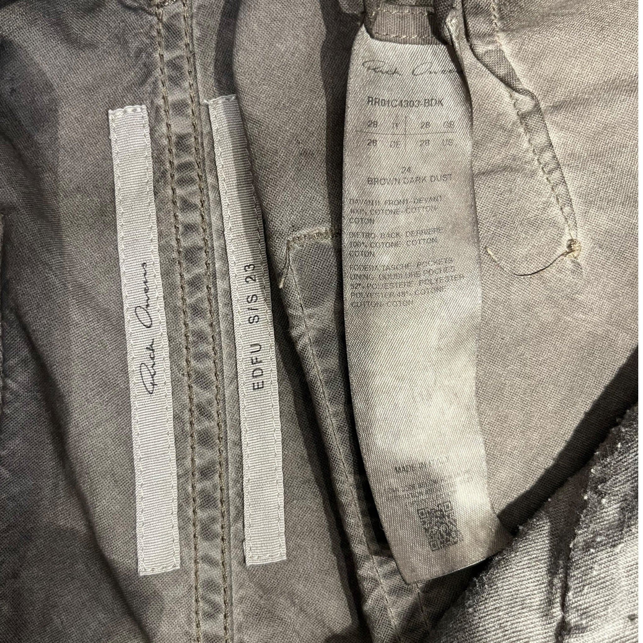 Rick Owens/Skirt/24/Border/Denim/BLK/Over-Dyed Split Midi view 3