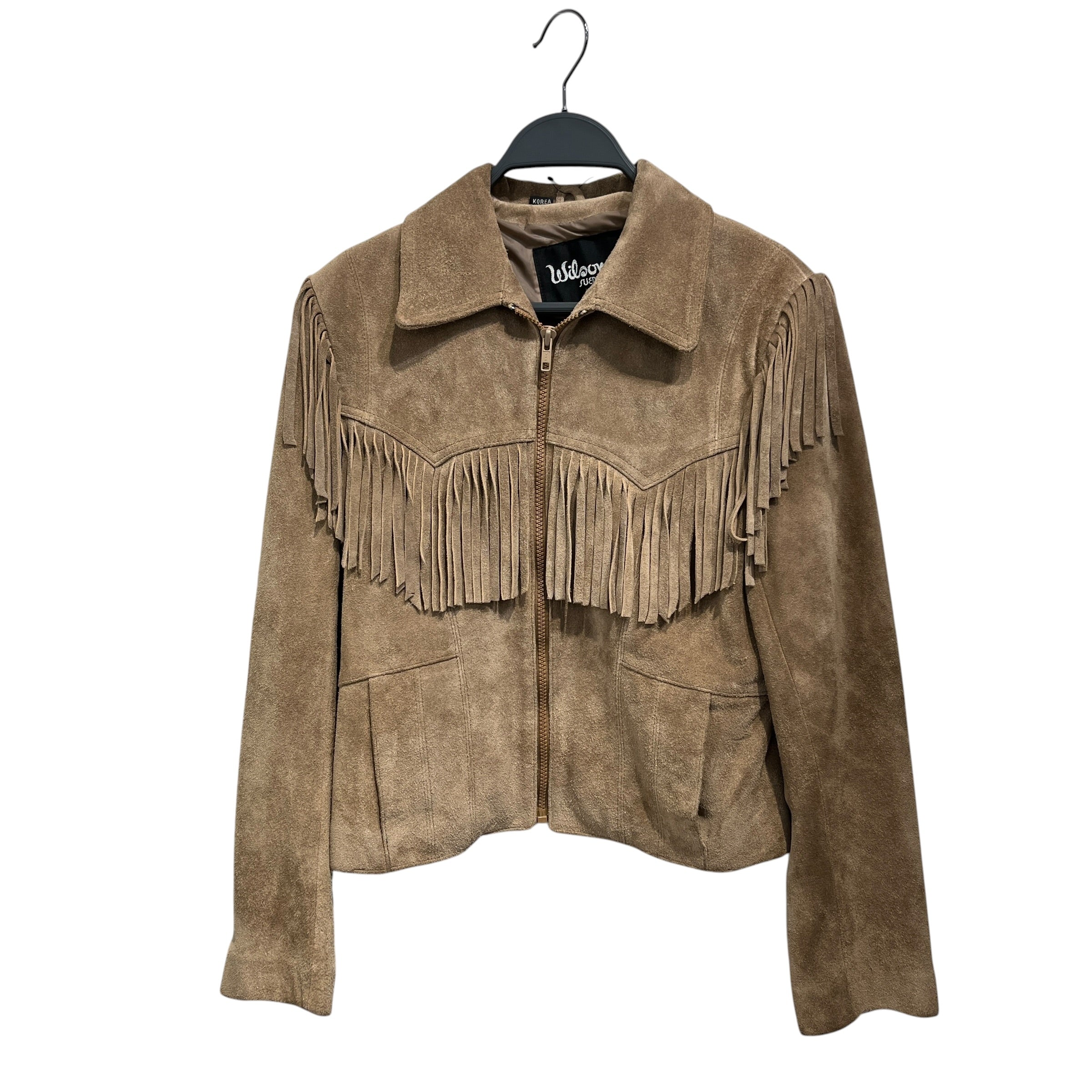 Wilsons Leather/Leather Jkt/10/Leather/BRW/FRINGE LEATHER CROPPED JACKET view 1