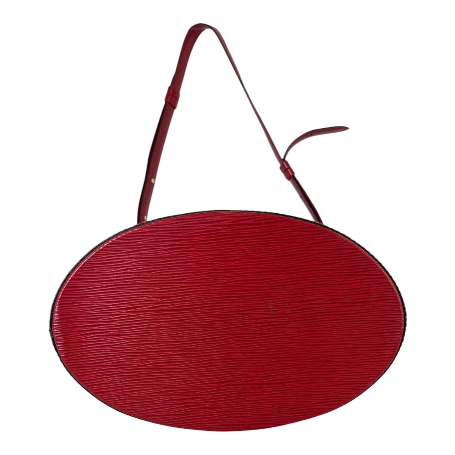 LOUIS VUITTON/Basket Bag/Leather/RED/GOLD TURN LOCK view 5