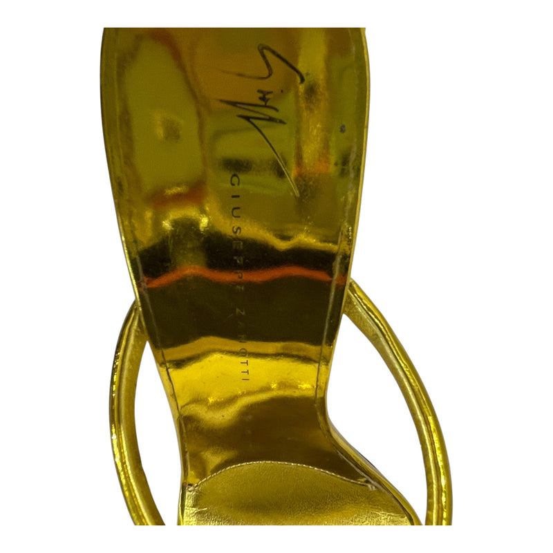Giuseppe Zanotti/Heels/EU 39/Polyester/GLD/HEEL ZIP HEELS