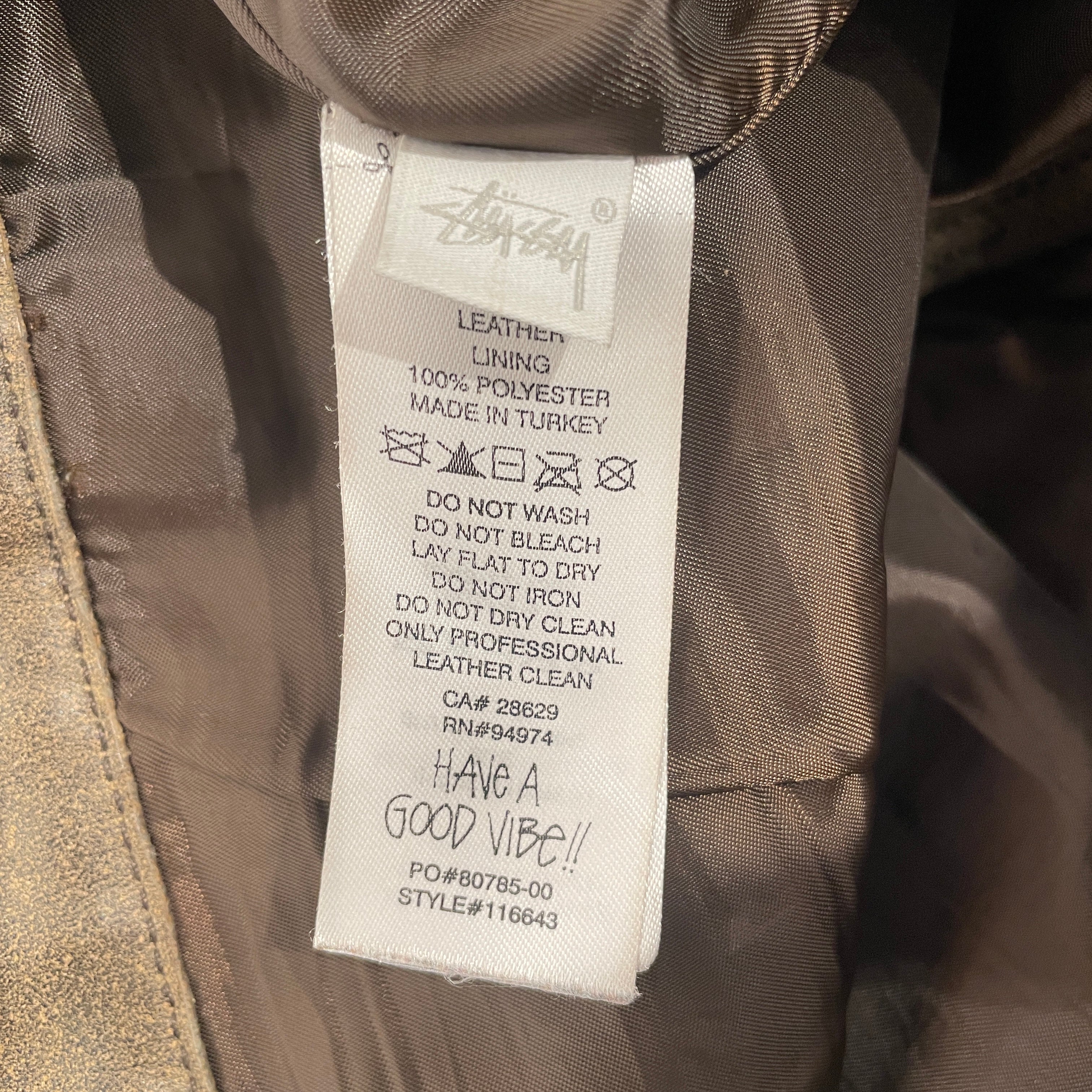 STUSSY/Carpenter Pants/32/Leather/BRW/LEATHRT DOUBLE KNEE view 3