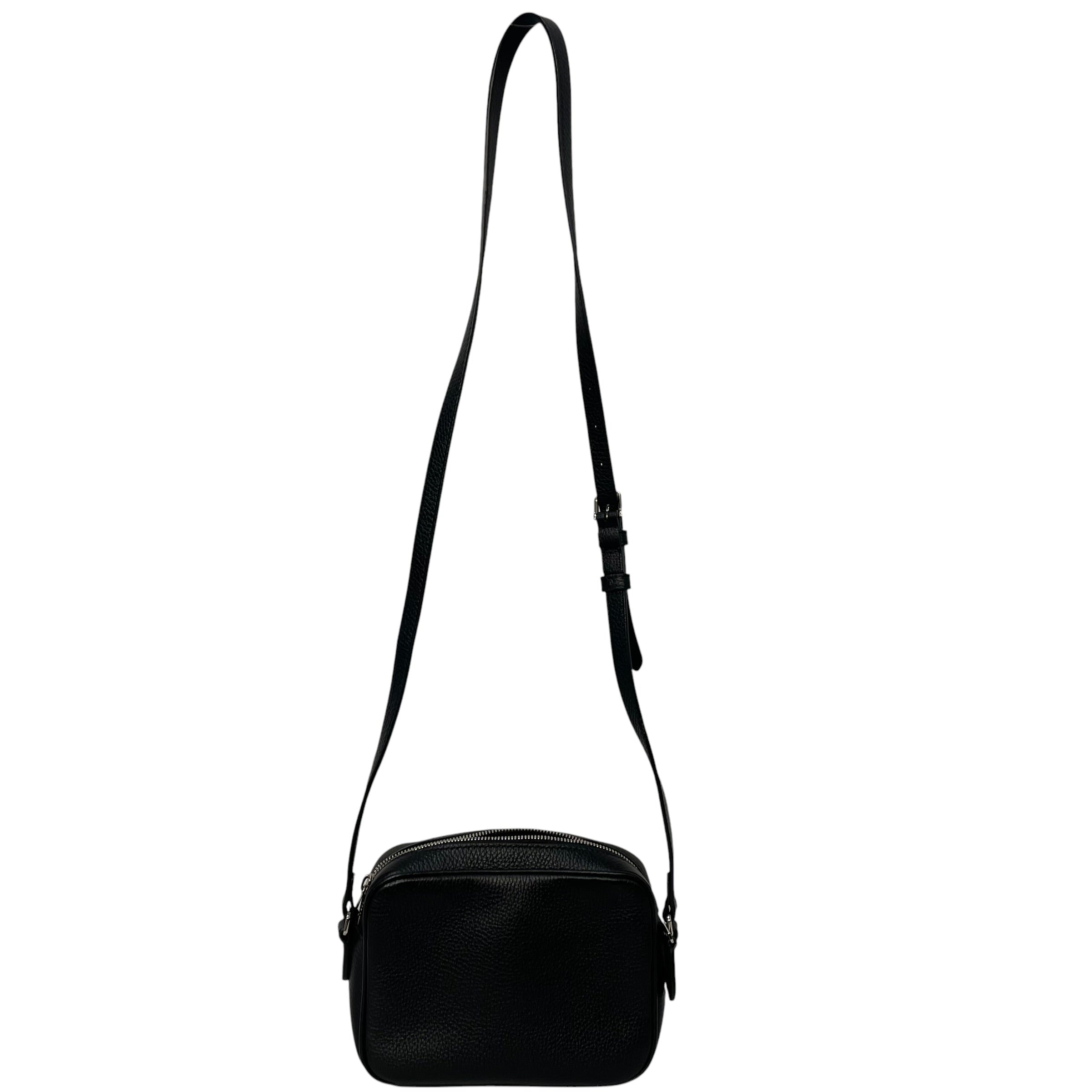 BURBERRY/Cross Body Bag/Leather/BLK/3d pocket camera bag view 2