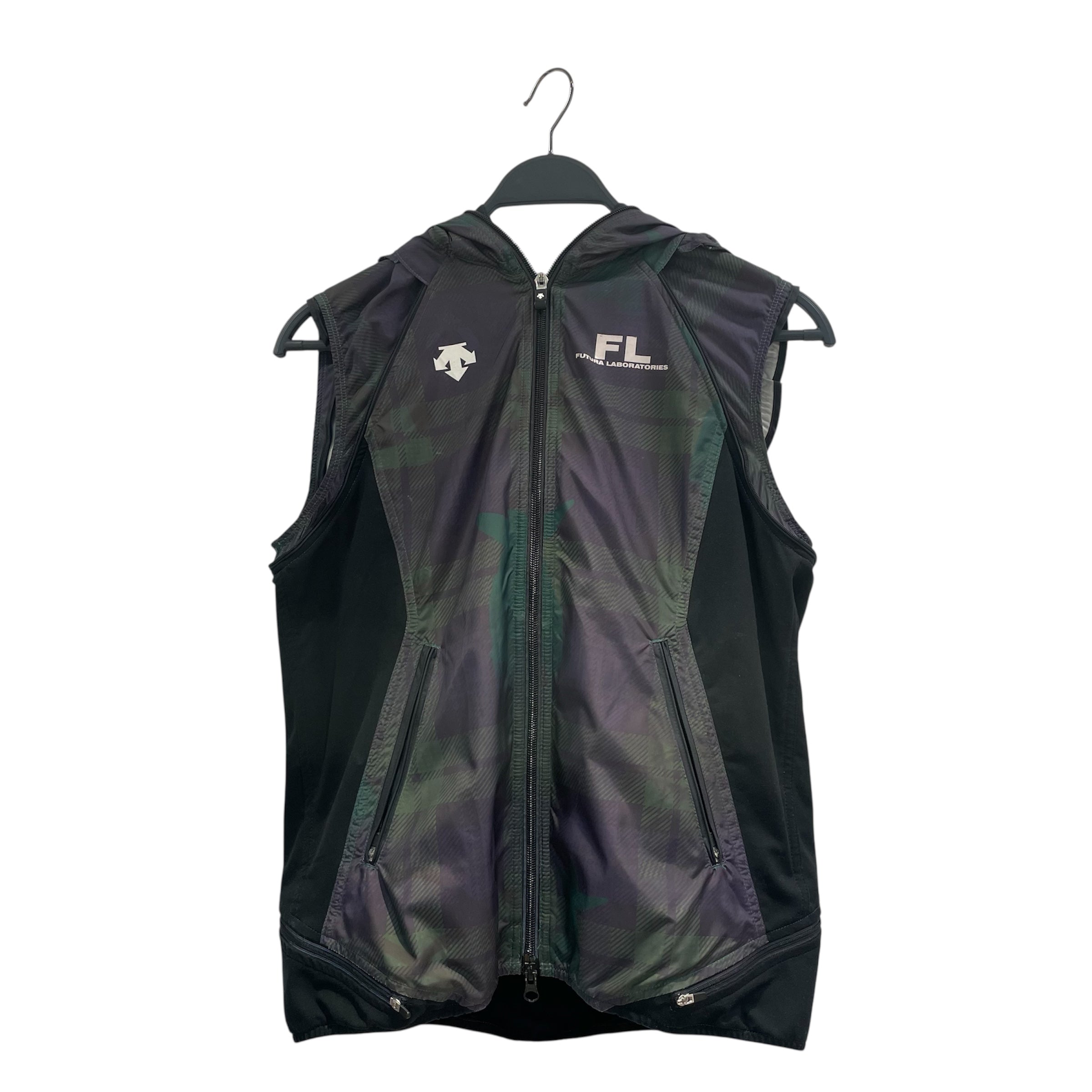FUTURA LABORATORIES/Quilted Jkt/M/Nylon/NVY/Single Breasted/Plaid/ view 4