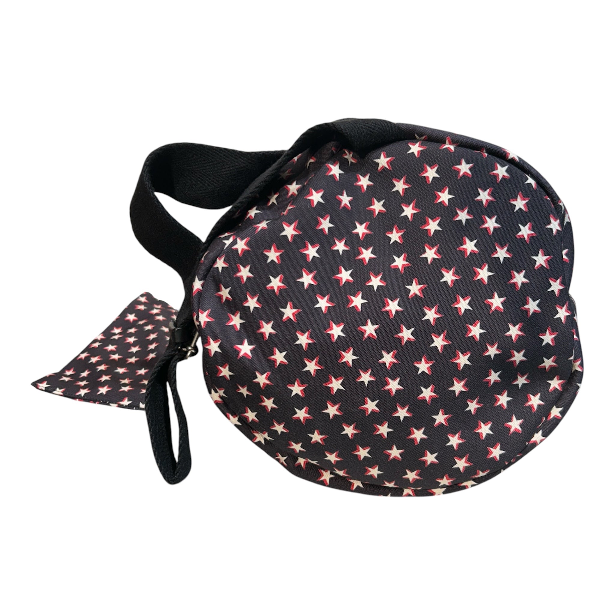SAINT LAURENT/Backpack/Cotton/BLK/RED AND WHITE STARS view 3