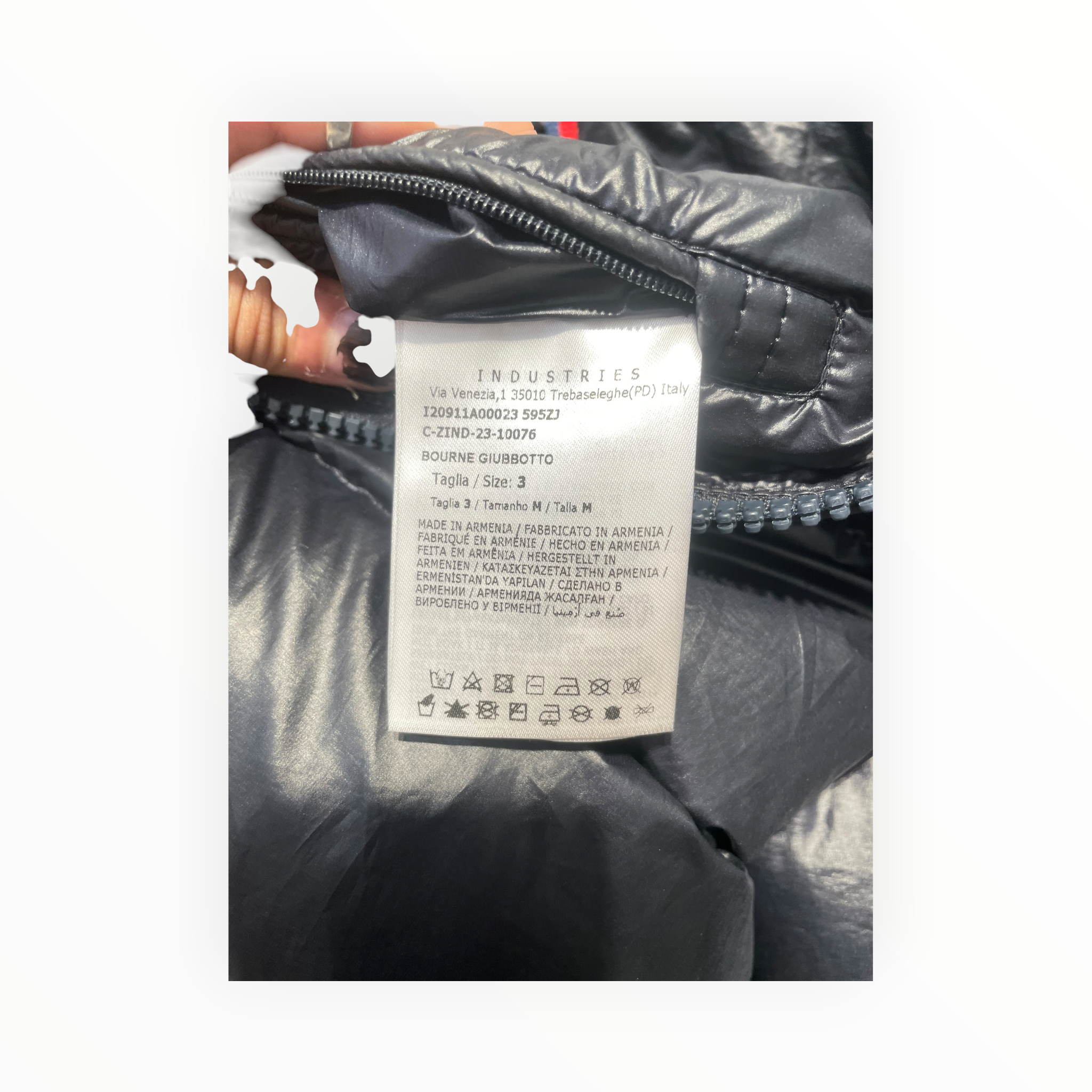 MONCLER/Puffer Jkt/3/Polyester/NVY/ view 4