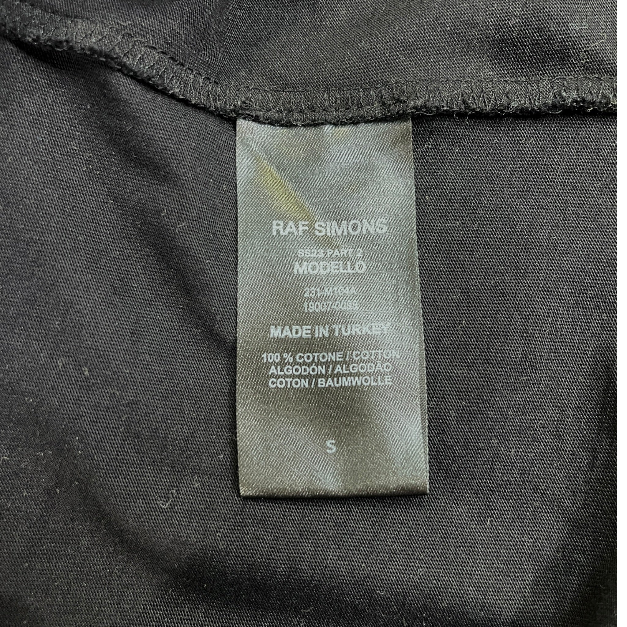 RAF SIMONS/T-Shirt/S/Graphic/Cotton/BLK/YELLOW PRINTWORKS TOUR view 4