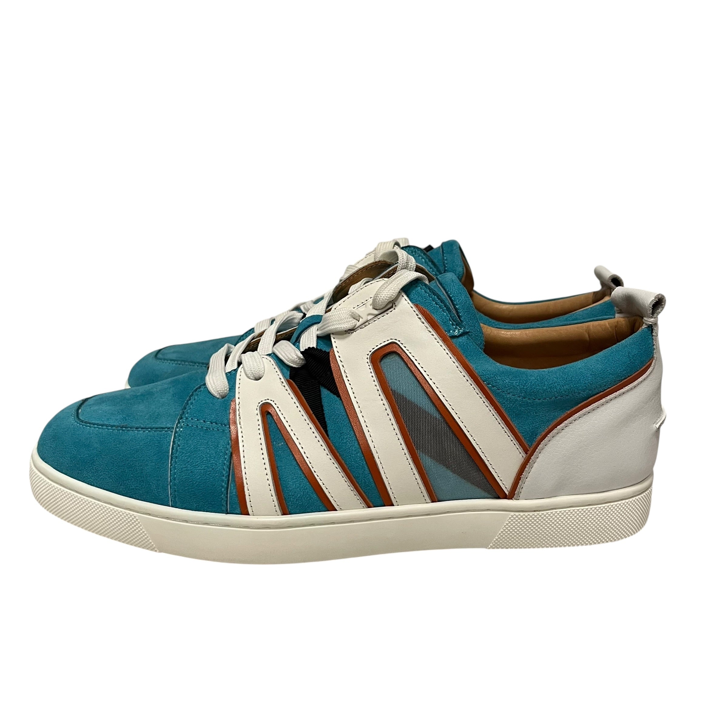 Christian Louboutin/Low-Sneakers/US 10.5/Suede/BLU/VIDA VIVA view 3