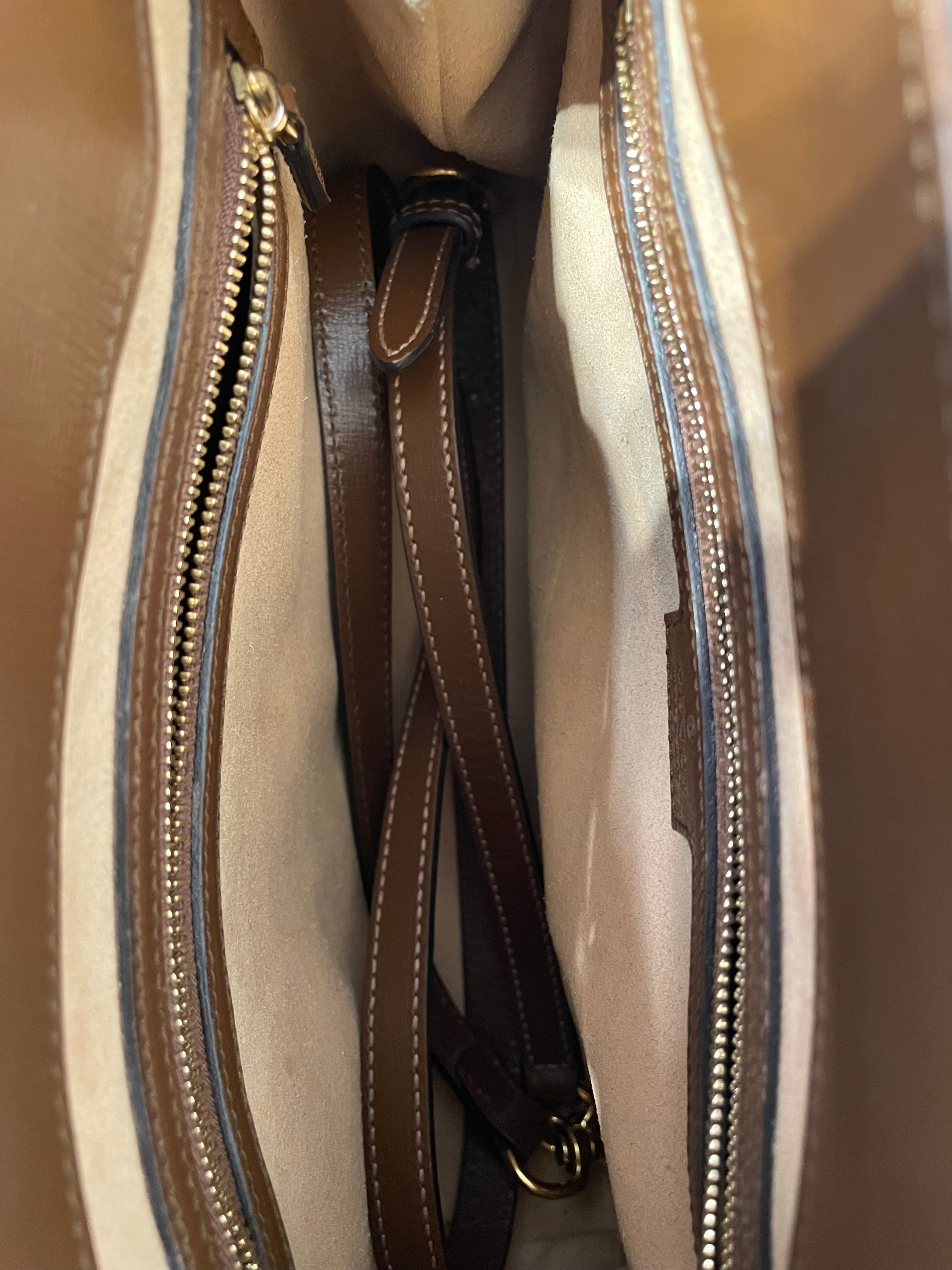 GUCCI/Hand Bag/Monogram/Leather/BRW/jackie 1961 med tote view 6