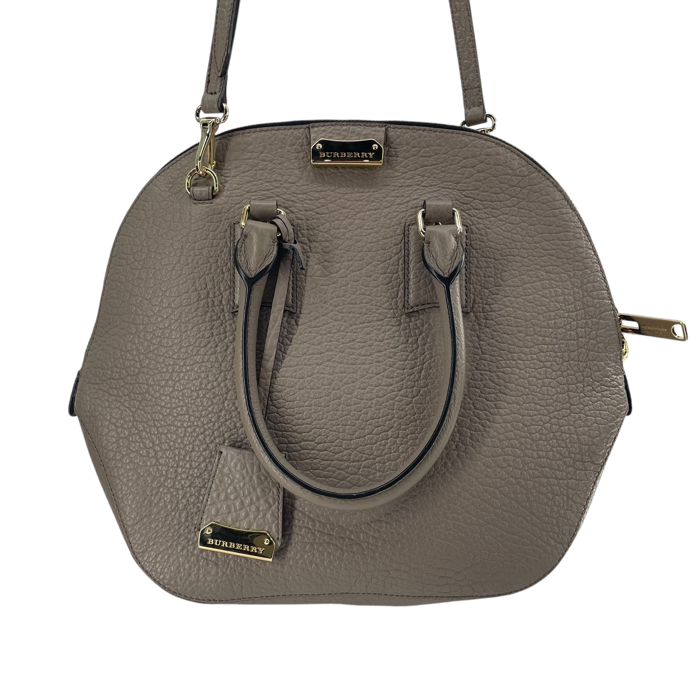 BURBERRYS/Hand Bag/Leather/GRY/ROUND BAG view 1