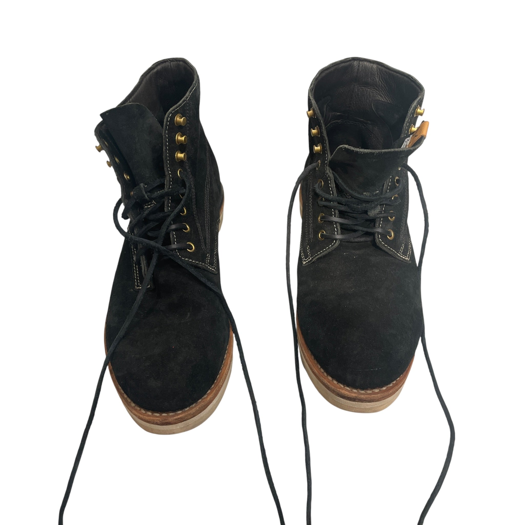 visvim/Lace Up Boots/US 11/Suede/BLK/CREAMSOLE view 3