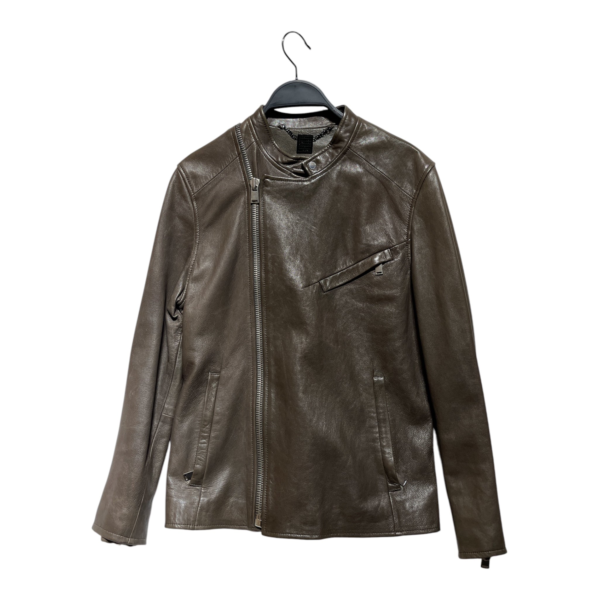 SHIPLEY&HALMOS/Leather Jkt/Leather/BLK/ view 1