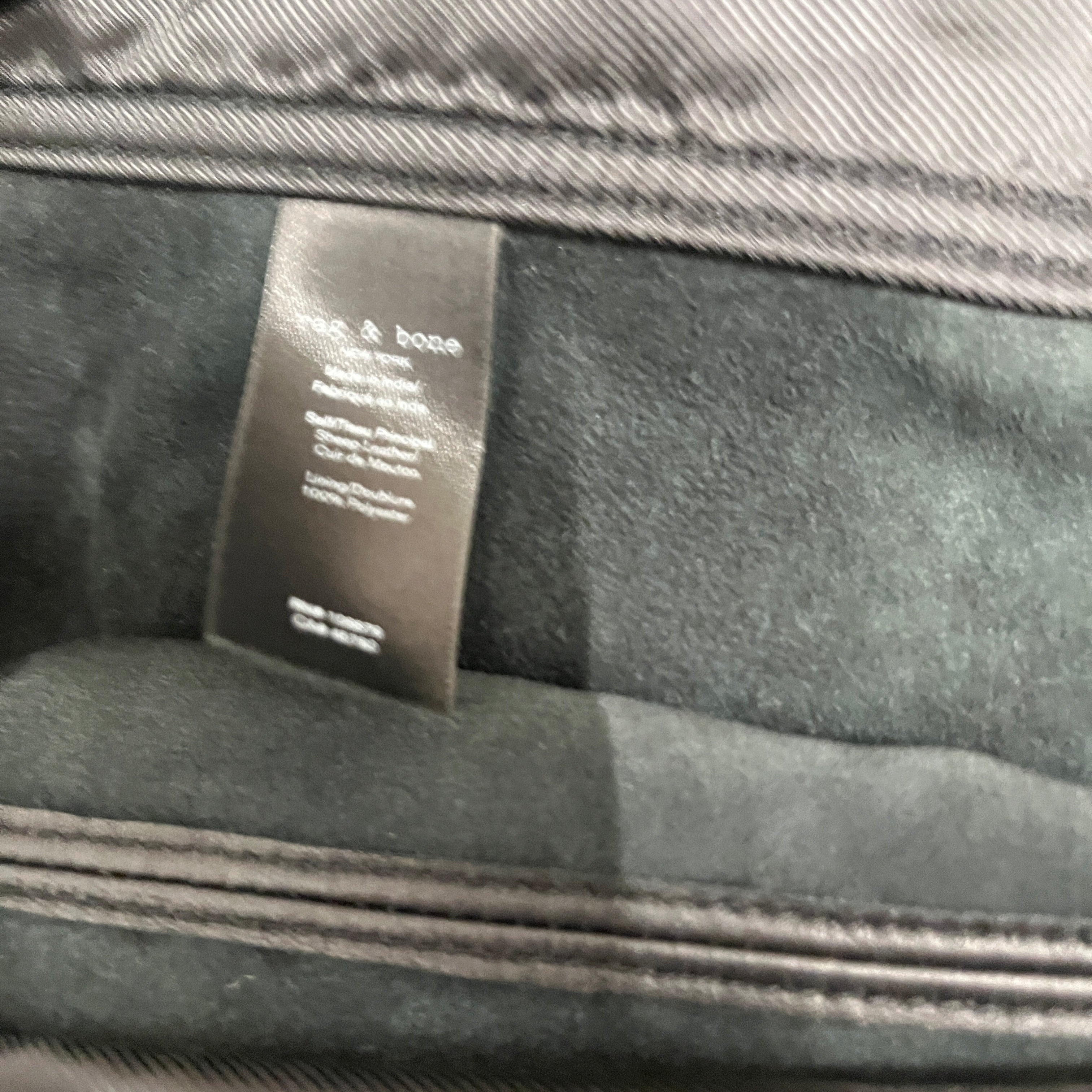 rag & bone/Leather Jkt/S/Sheepskin/BLK/LEATHER BUTTON UP view 4