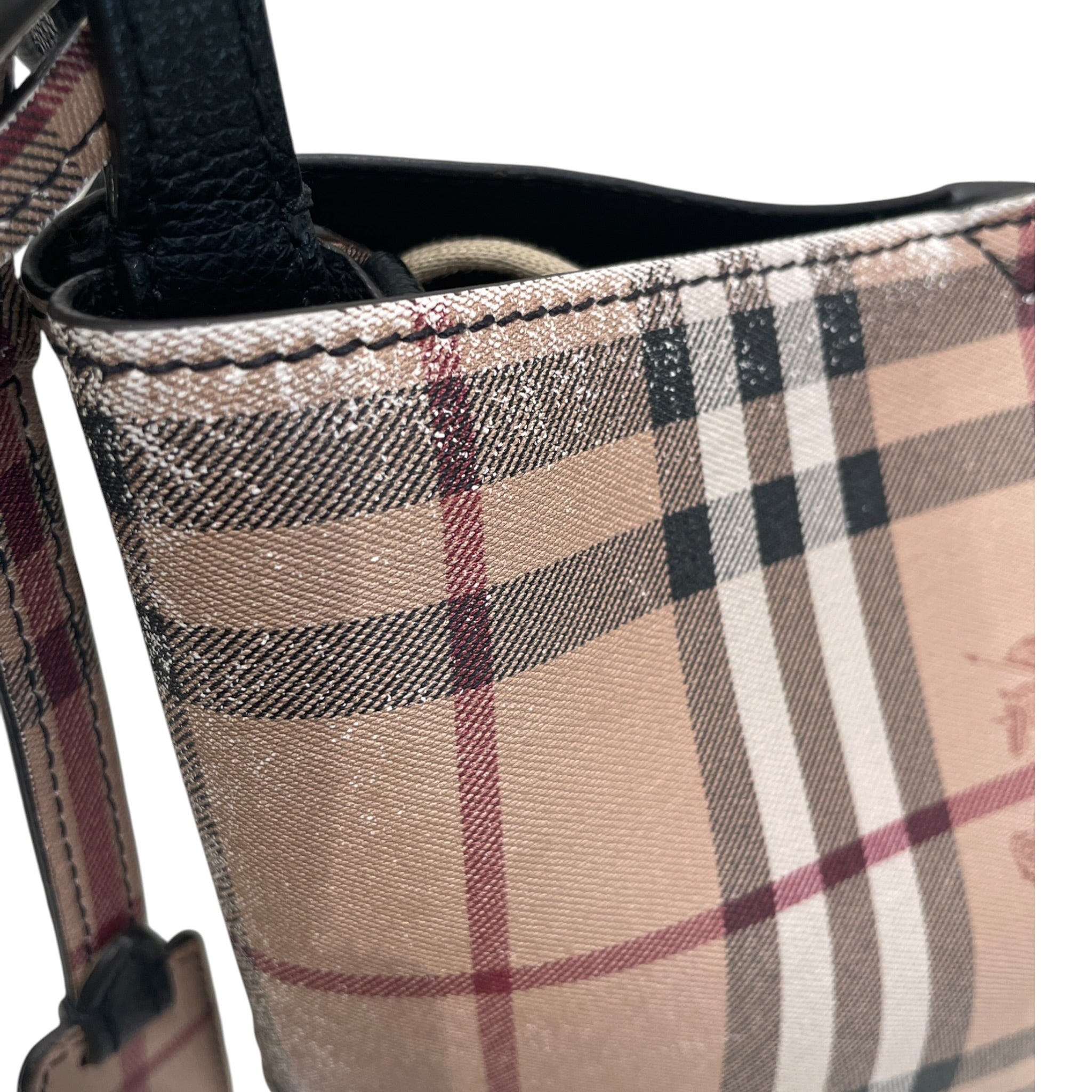 BURBERRY LONDON/Hand Bag/Plaid/Leather/BEG/BURBERRY CHECK CROSSBODY view 8