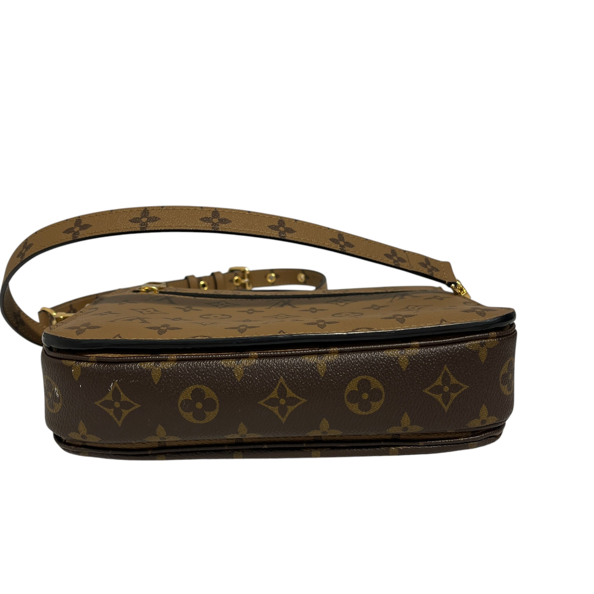 LOUIS VUITTON/Bag/Monogram/Leather/BRW/Pochette Metis view 4