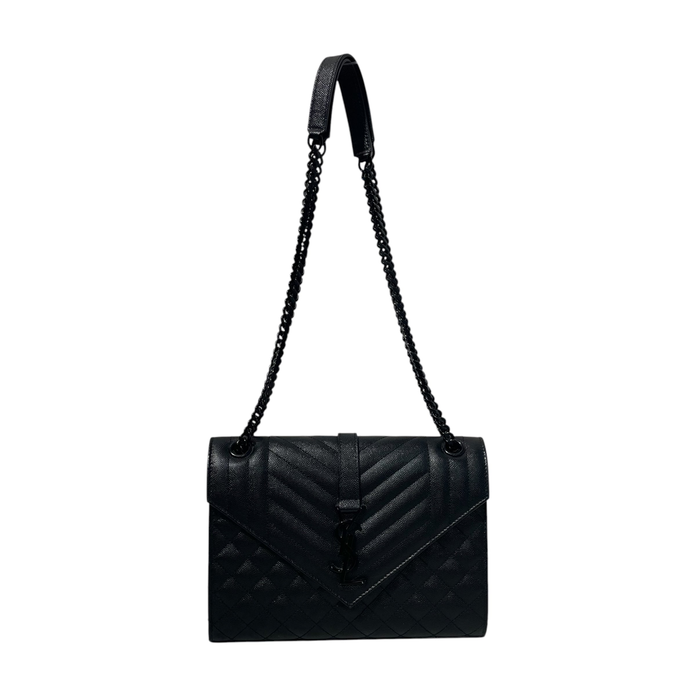 YVES SAINT LAURENT/Cross Body Bag/Stripe/Leather/BLK/ARS600183 0220 view 1