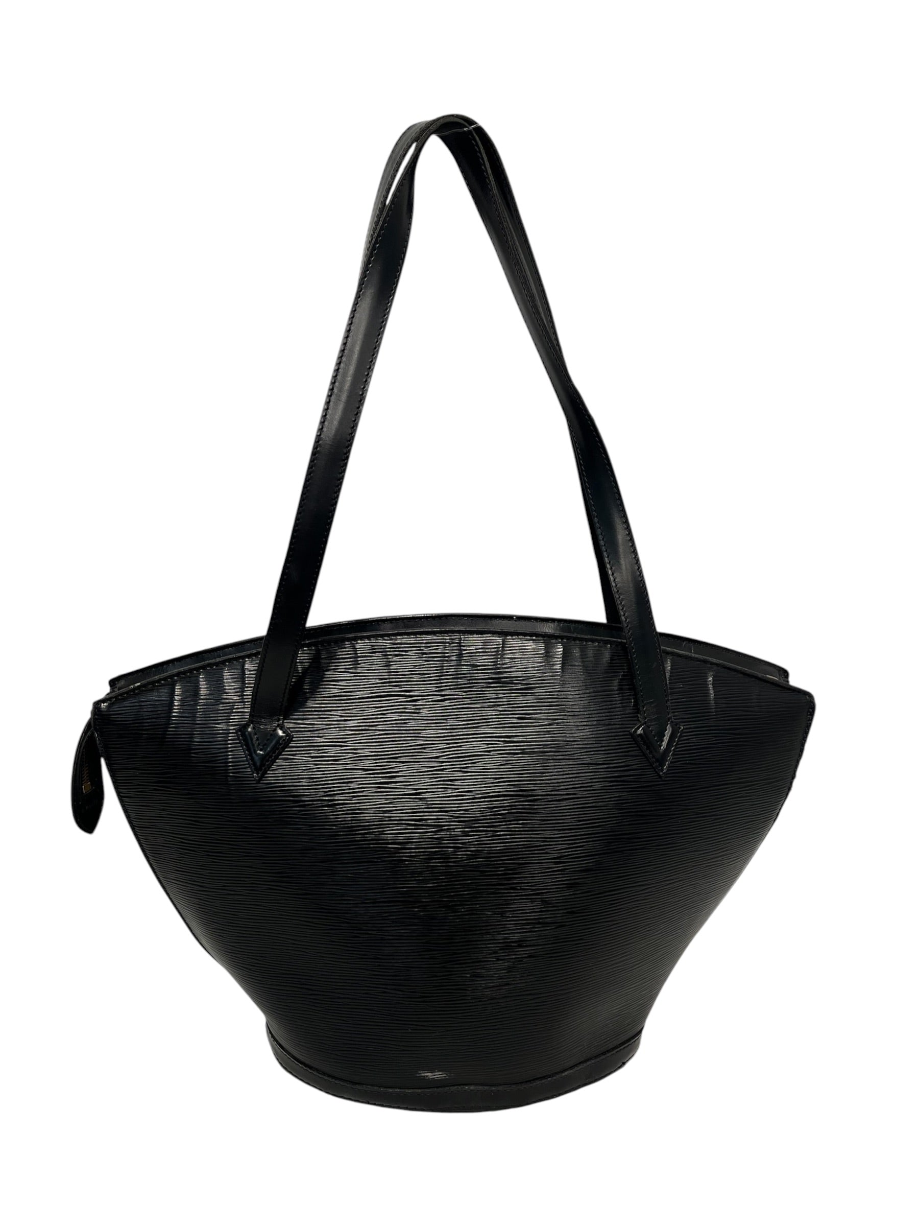 LOUIS VUITTON/Bag/Stripe/BLK/epi leather saint jacques gm view 3