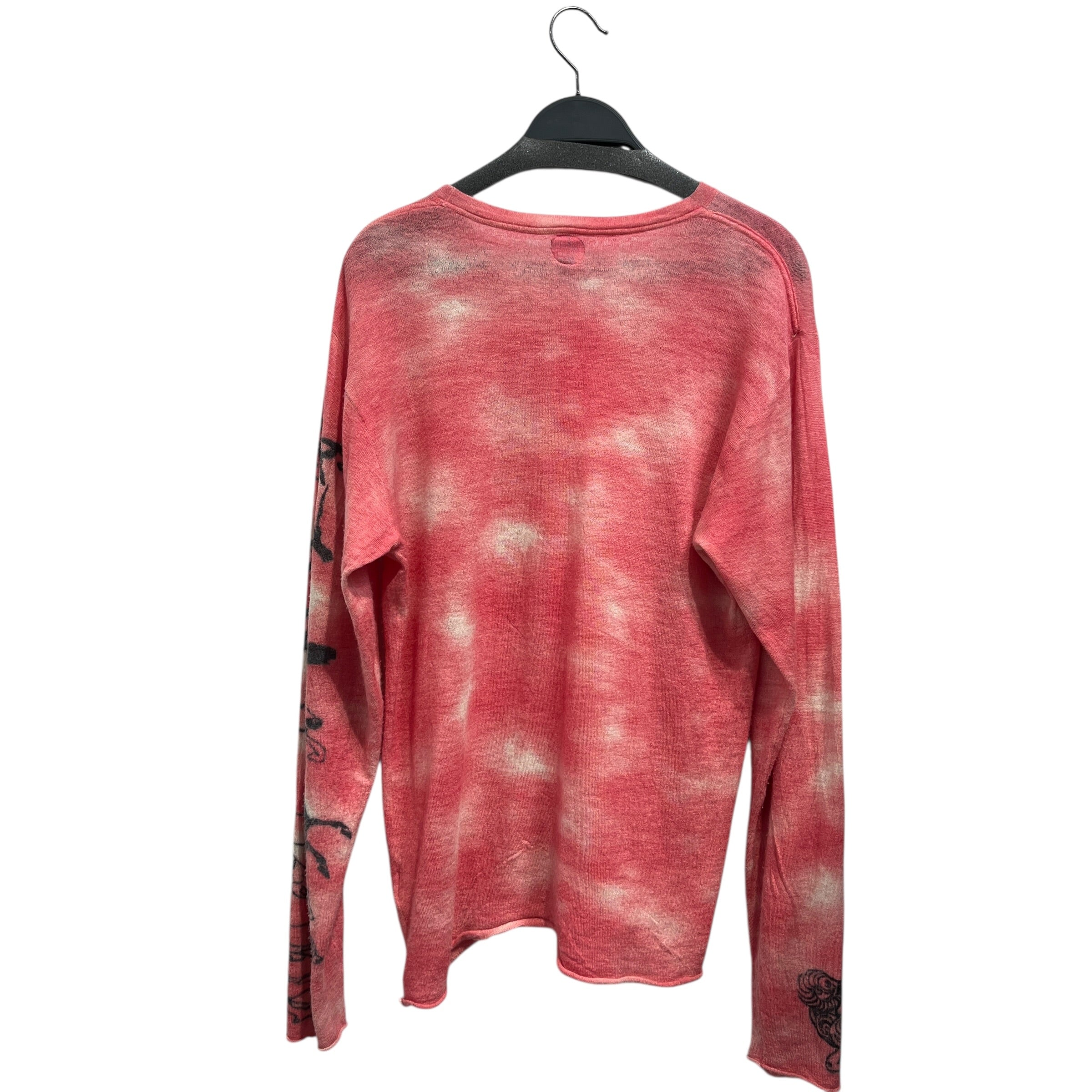 Adrian/LS Cut & Sew/M/Cashmere/PNK/cave dye view 2