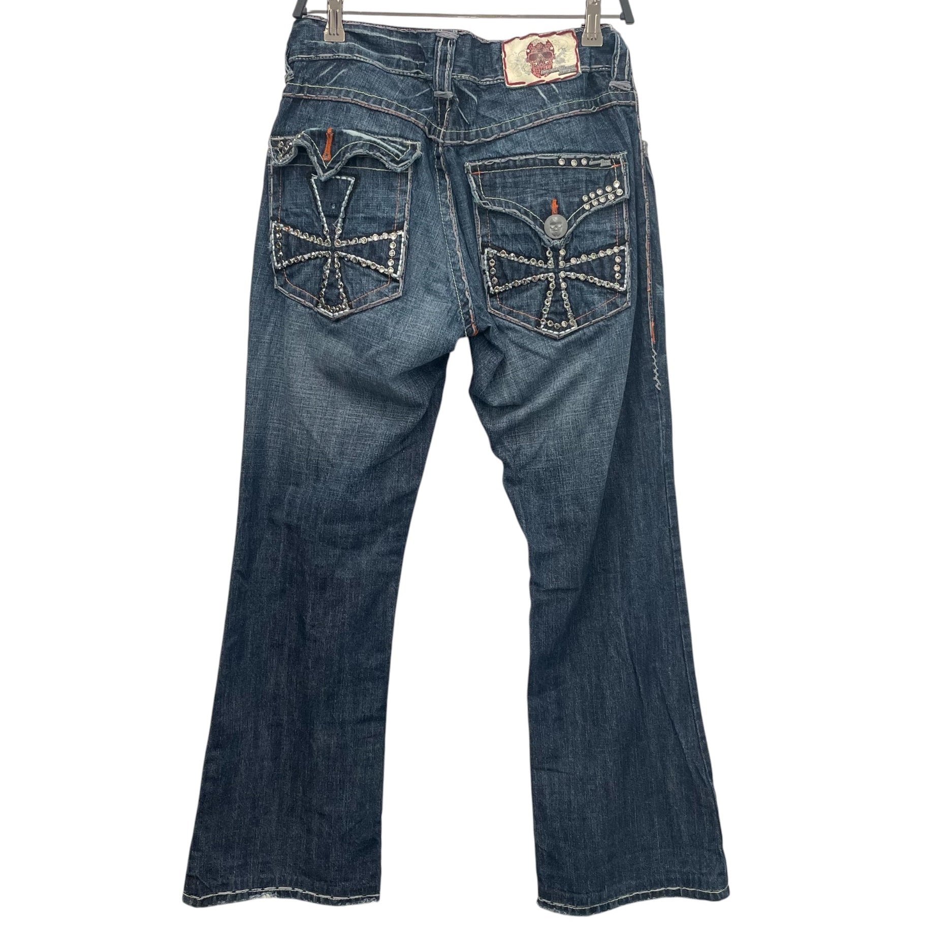 laguna beach/Straight Pants/32/Denim/IDG/studded cross pockets view 2