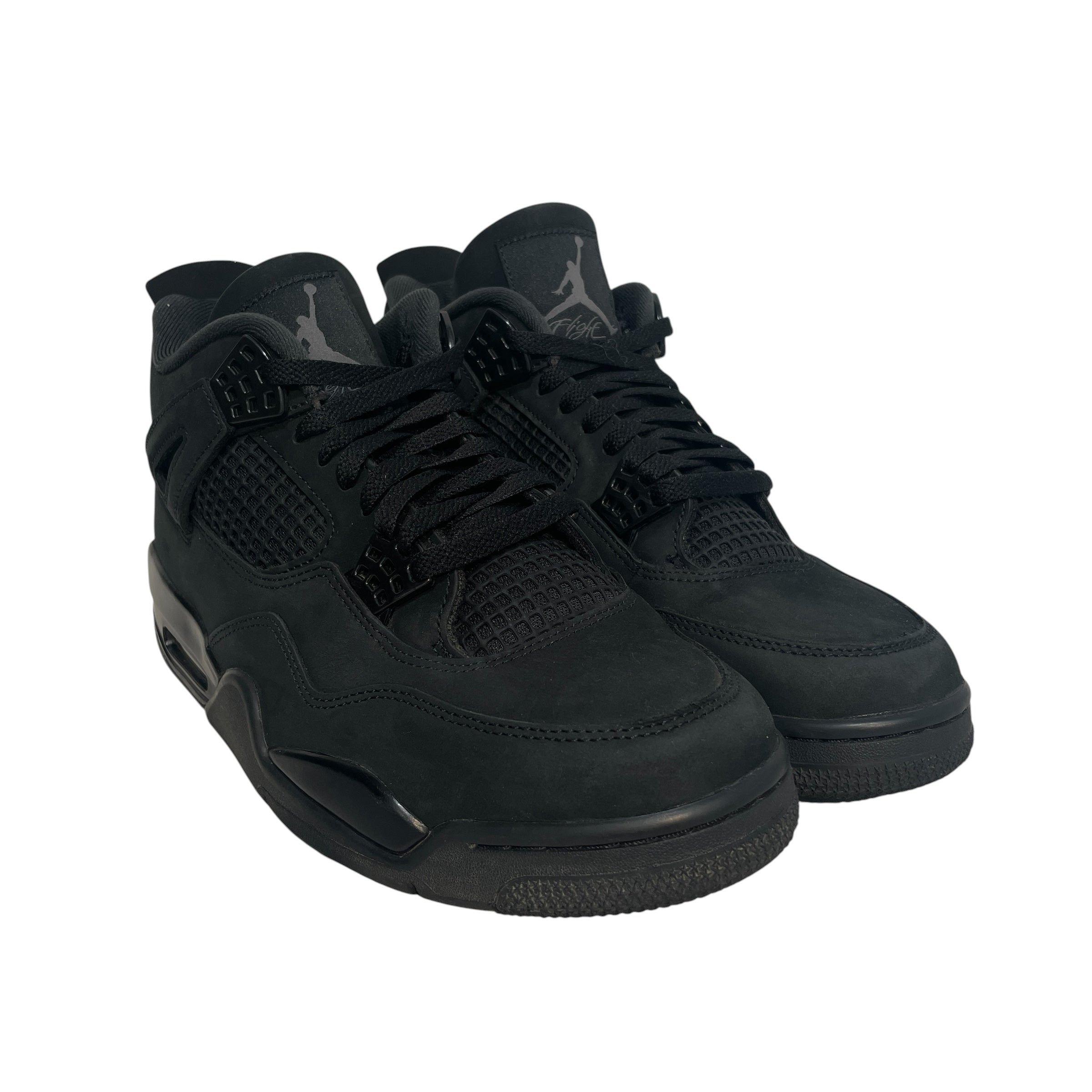 NIKE/Low-Sneakers/US 12/Leather/BLK/Retro 4 'Black Cat'