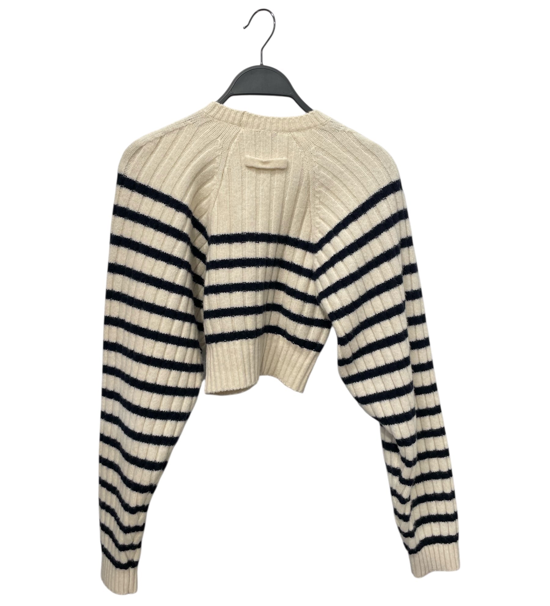 Jean Paul Gaultier/Sweater/XS/Stripe/WHT/MARINERE CROPPED KNIT NAVY view 2