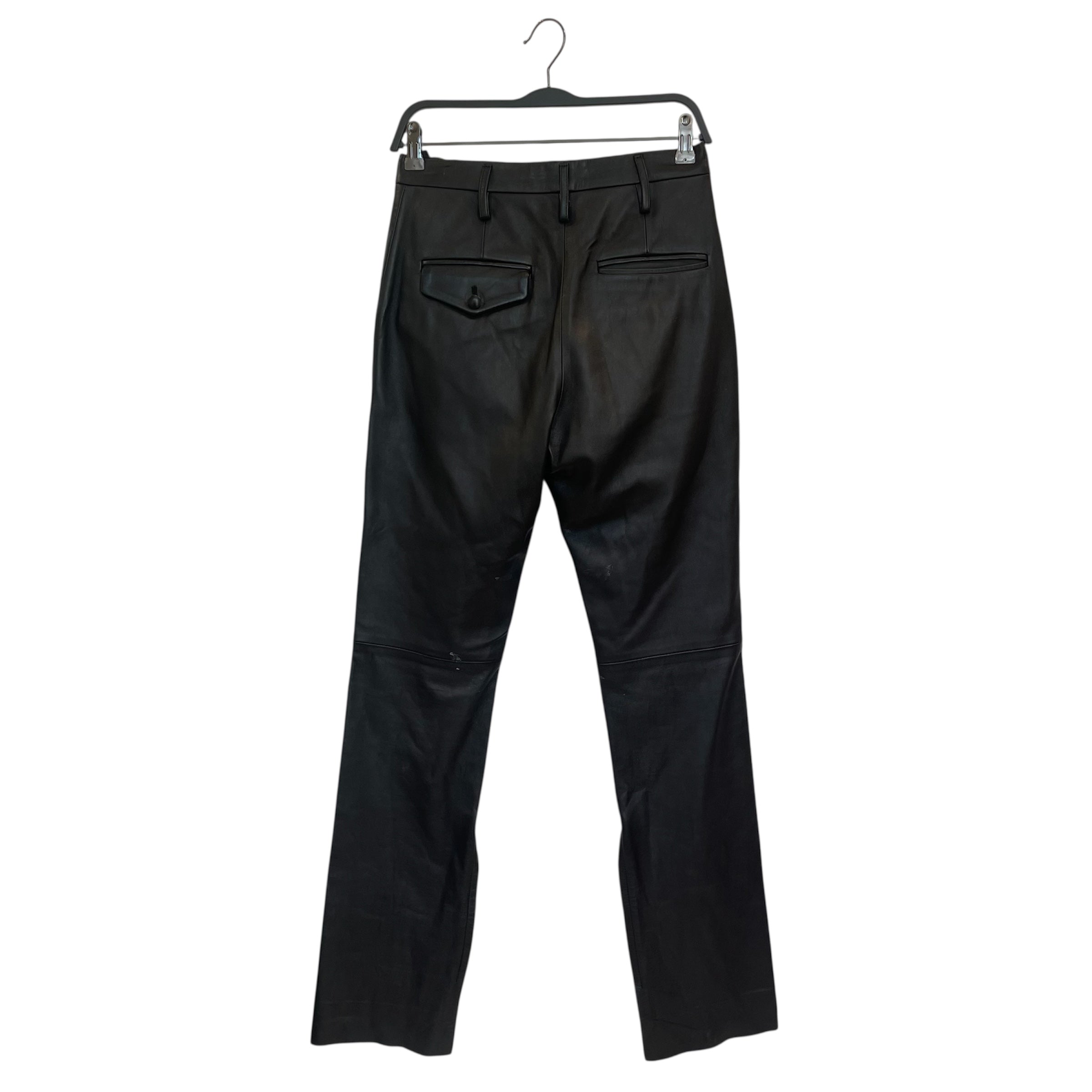GOLDEN GOOSE/Straight Pants/XS/Leather/BLK/premium leather view 2