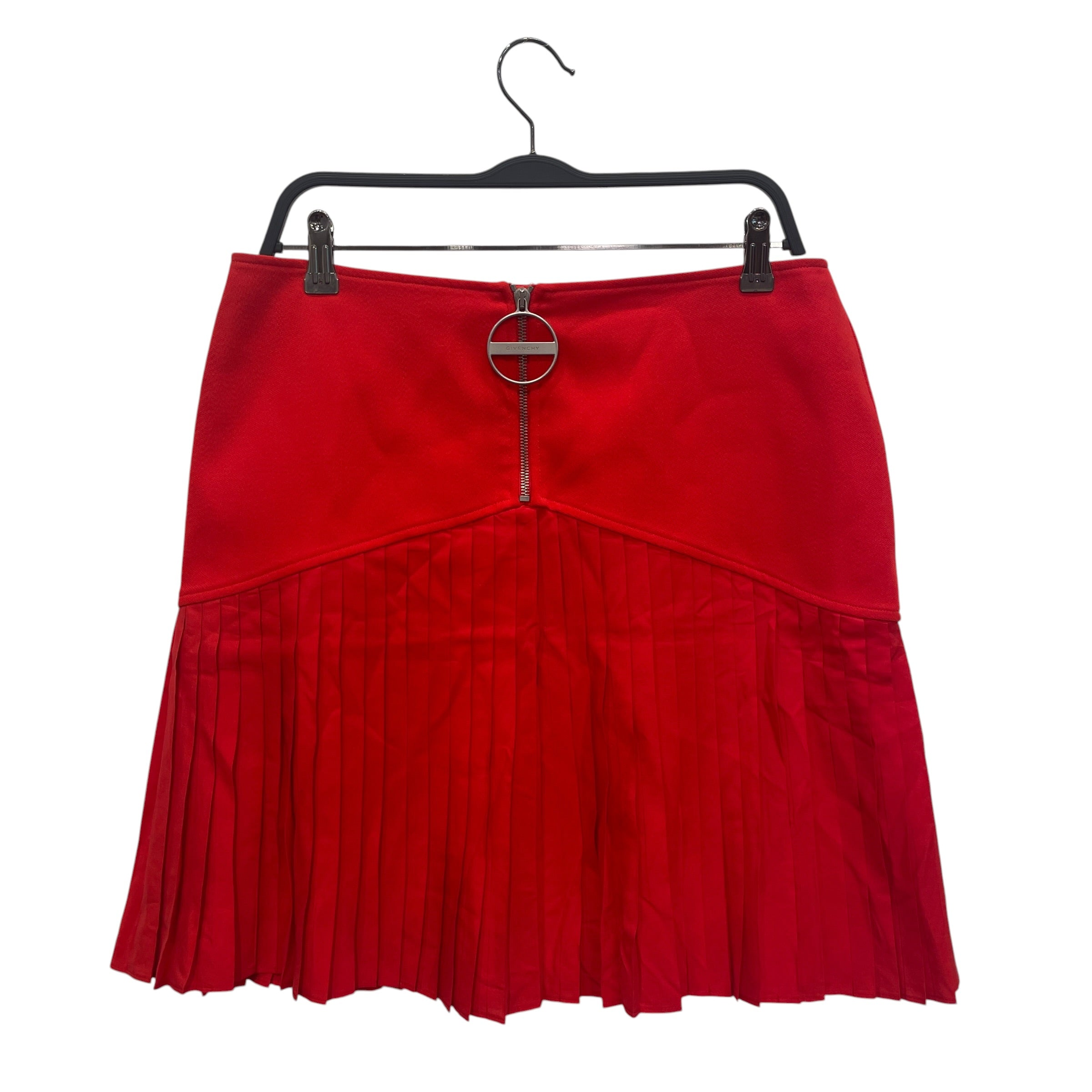 GIVENCHY/Skirt/44/Cotton/RED/Pleated/ view 1