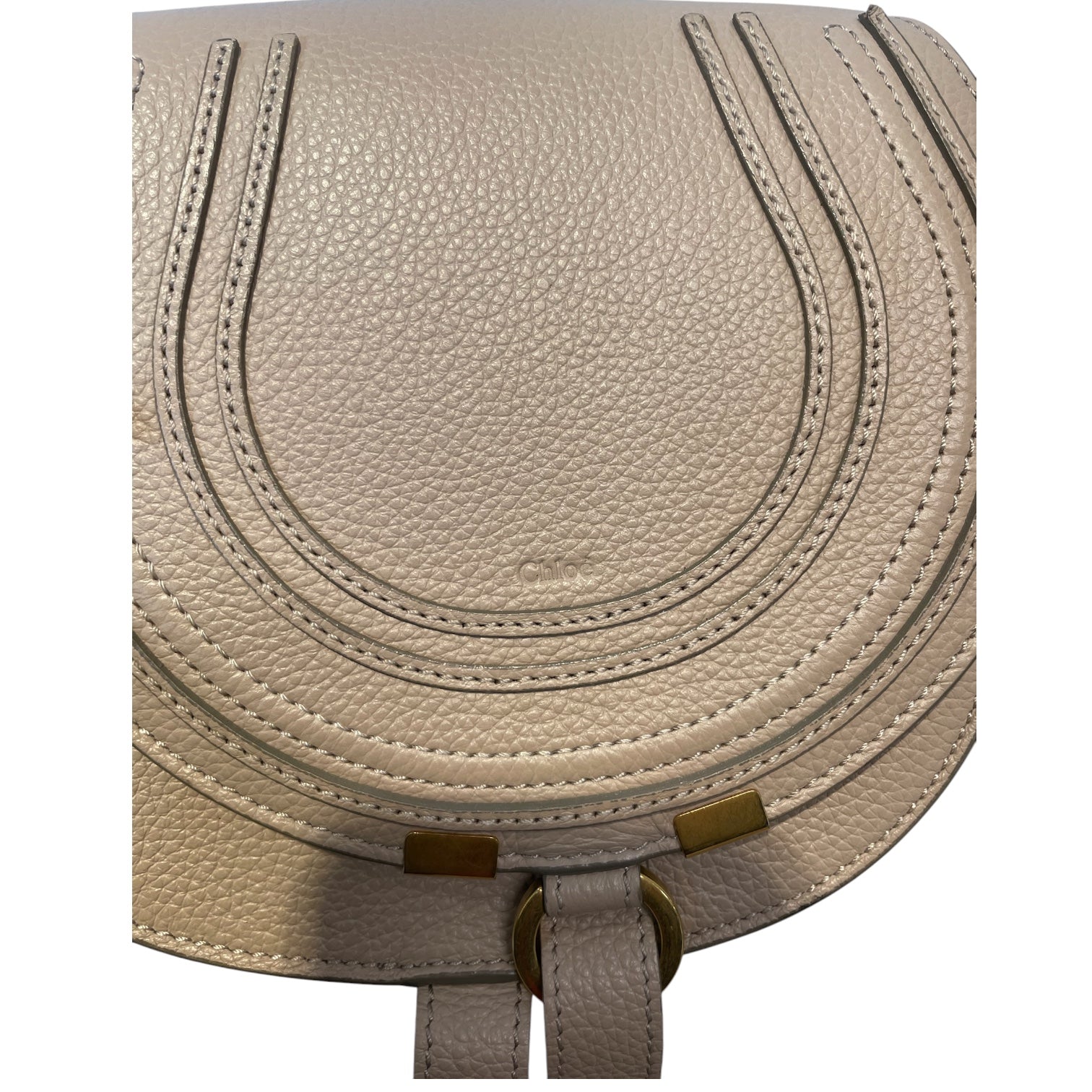 Chloe/Cross Body Bag/Leather/BEG/GOLD DETAIL/CROSS OVER view 5