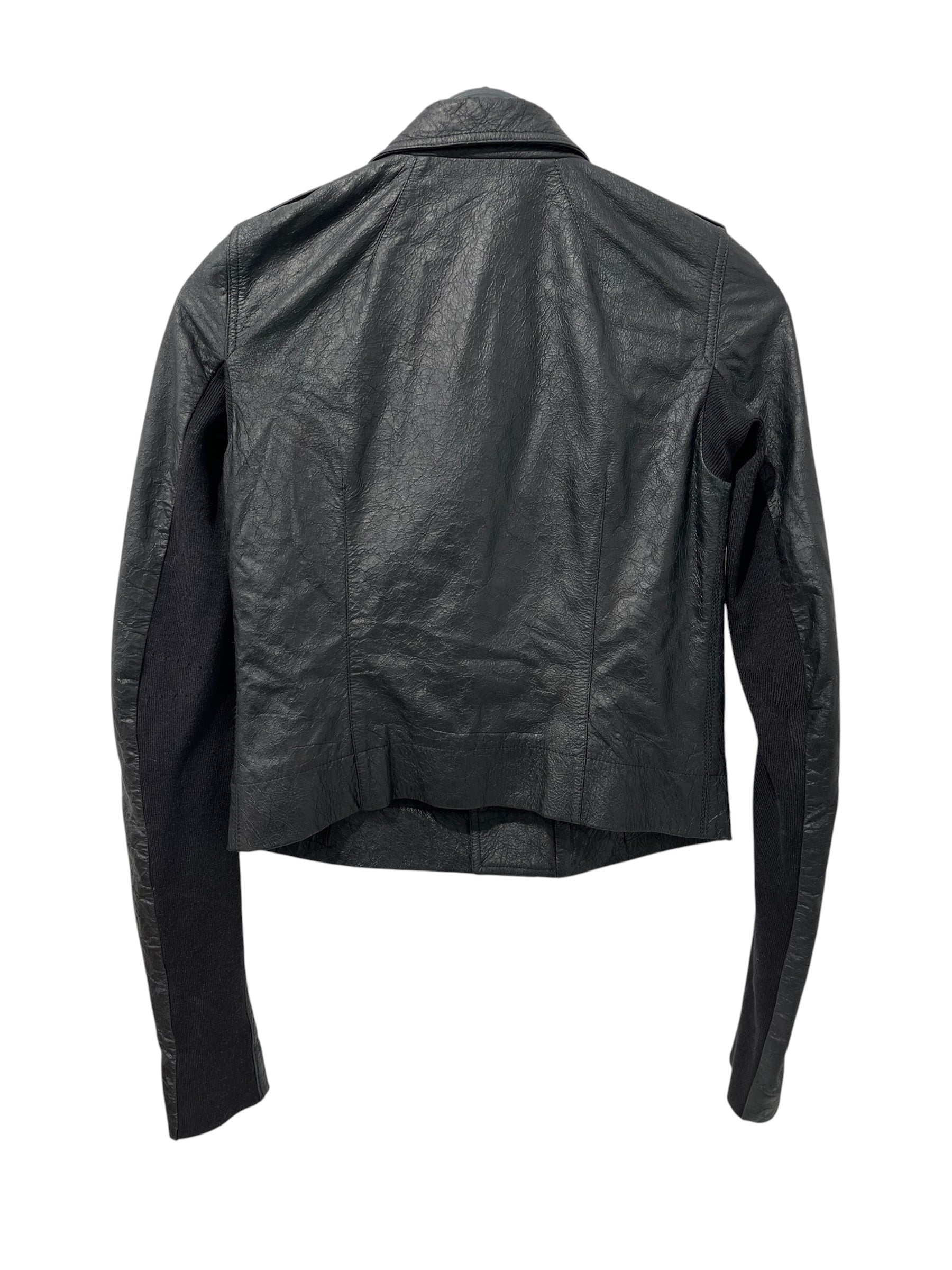 Rick Owens/Leather Jkt/6/Leather/BLK/RP15F1703-LD view 2