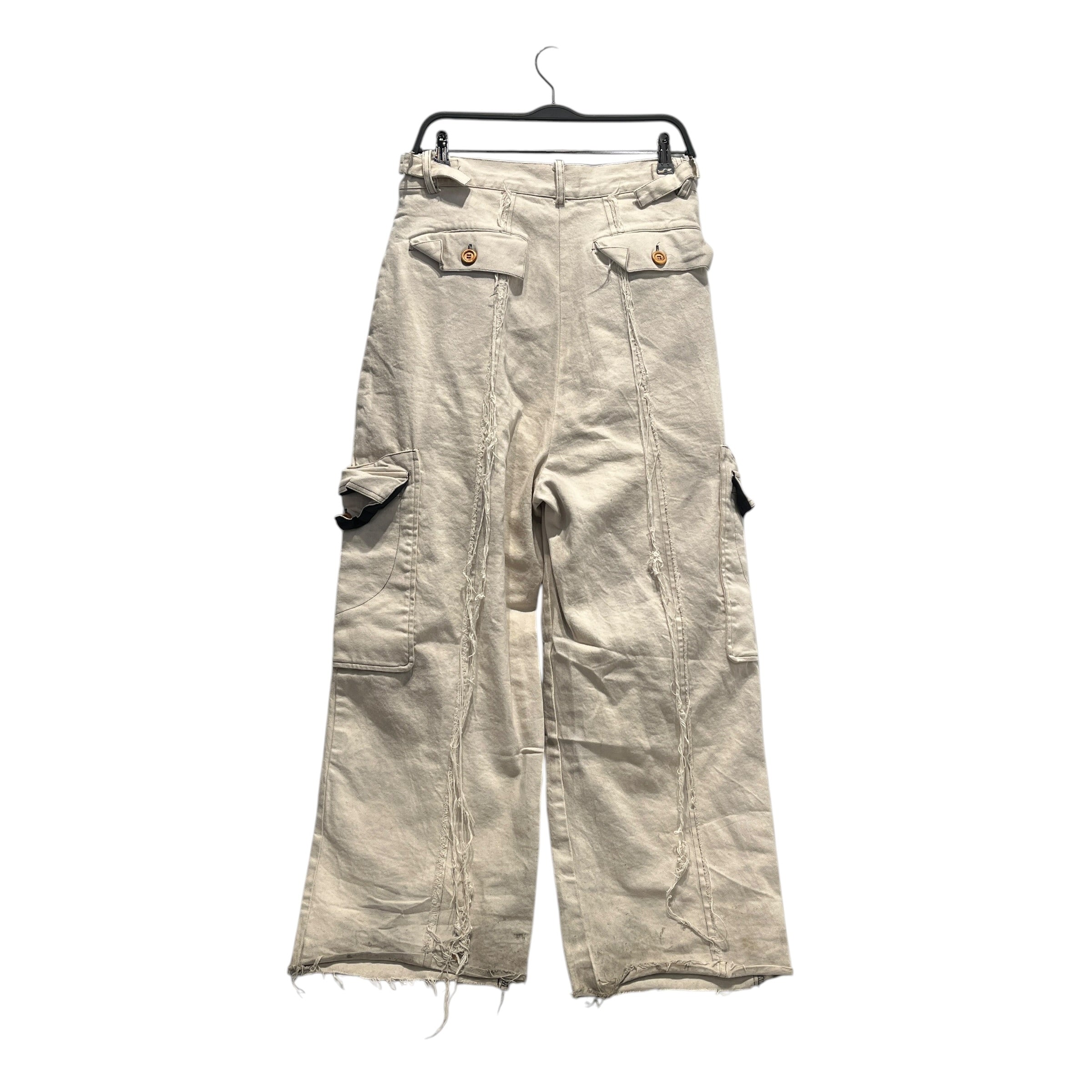 ETELIER GALLERY/Cargo Pants/3/Cotton/CRM/DISTRESSED view 2