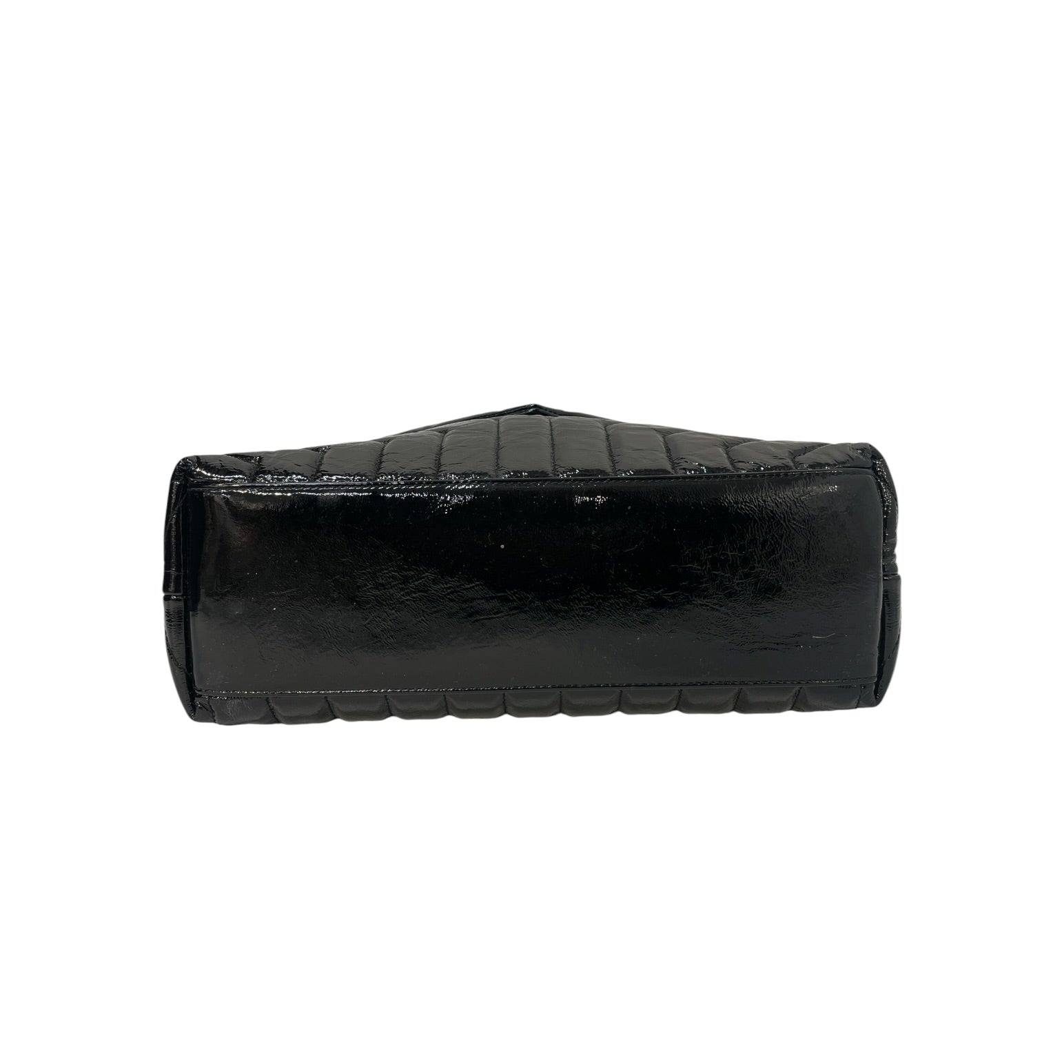 SAINT LAURENT/Hand Bag/Leather/BLK/loulou patent silver hardware view 4
