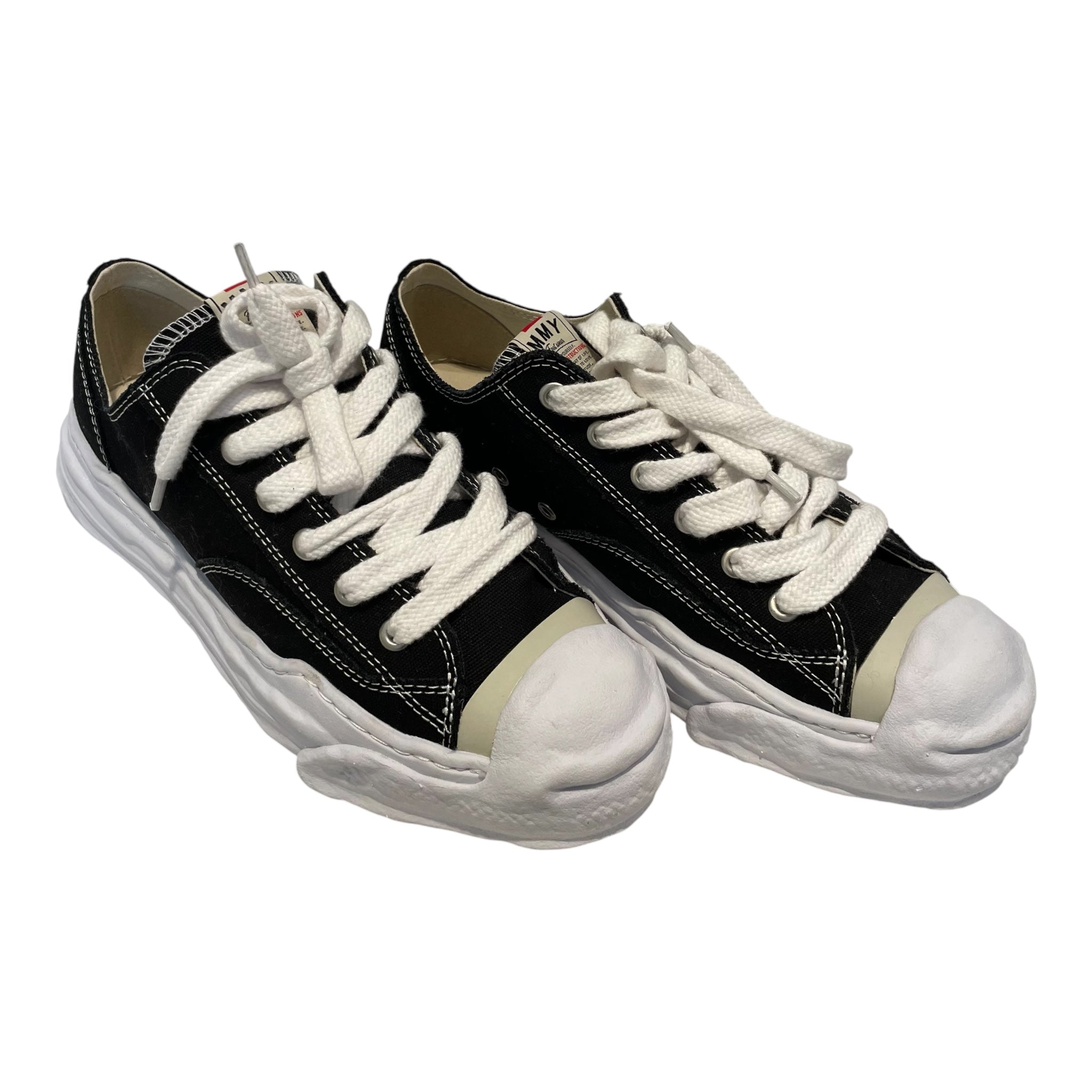 MIHARA YASUHIRO/Low-Sneakers/US 13/Cotton/BLK/A05fw702/sublime meets/hank og view 1