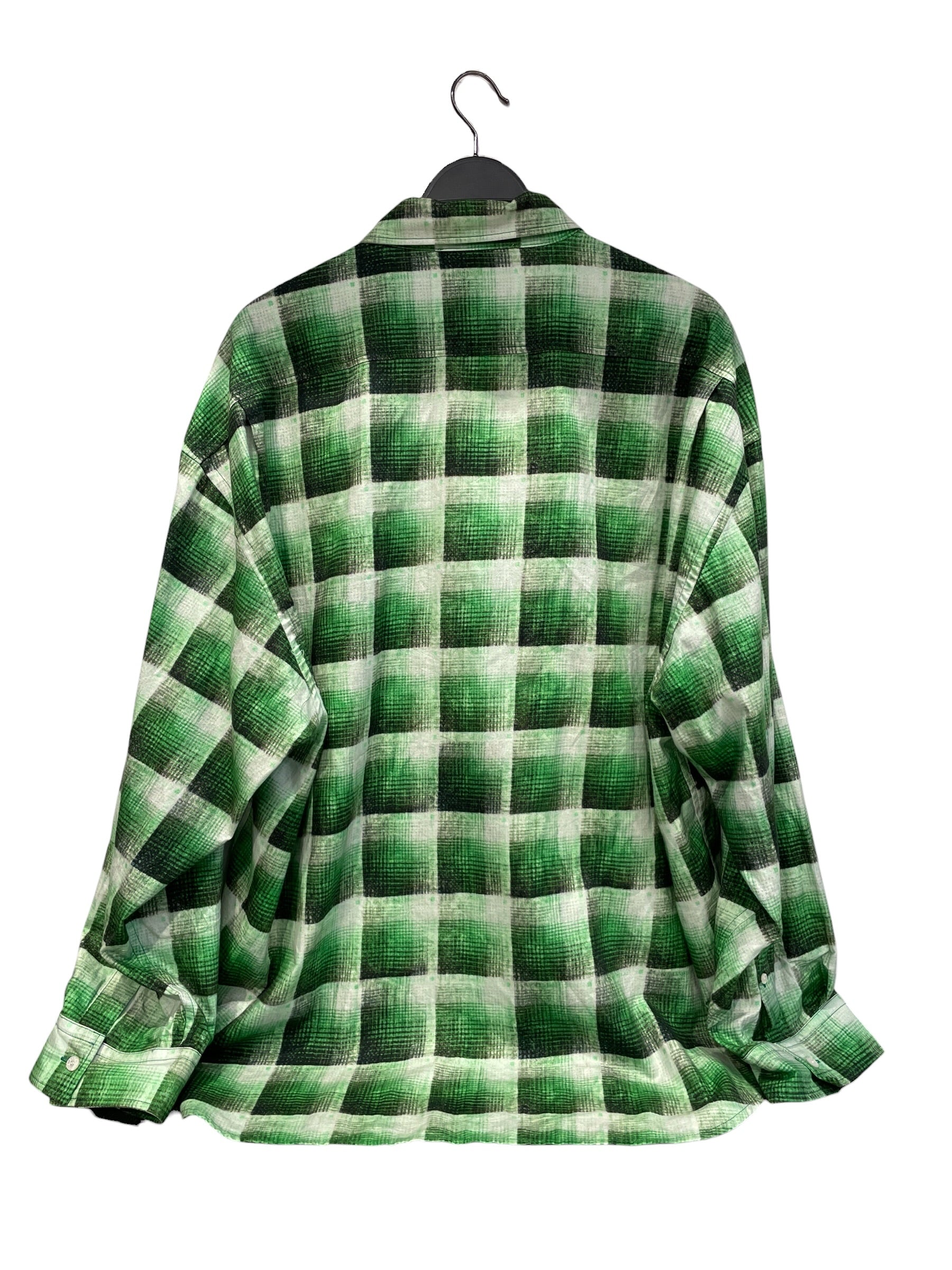 Acne Studios/LS Shirt/48/Cotton/GRN/Gingham Check/ view 2