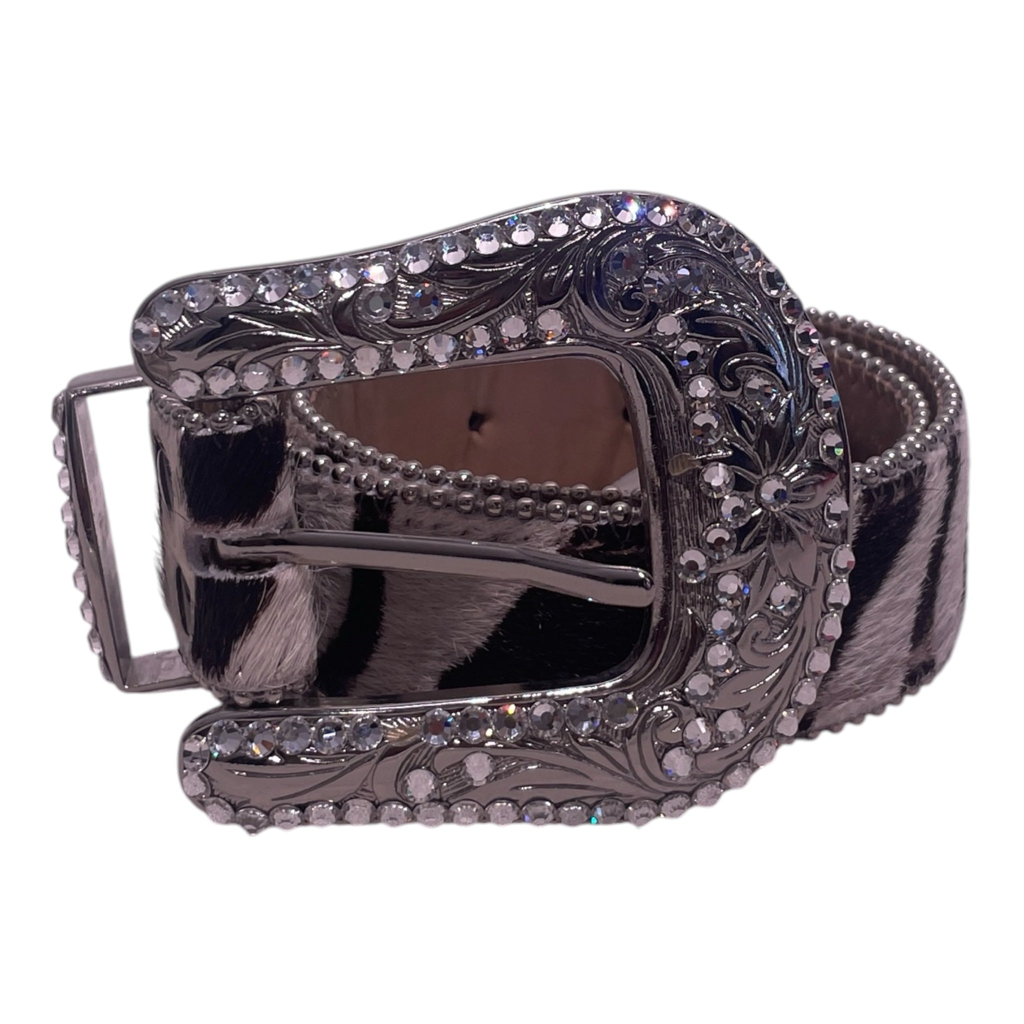 b.b.simon/Belt/Animal Pattern/Acrylic/CRM/L's/ view 1
