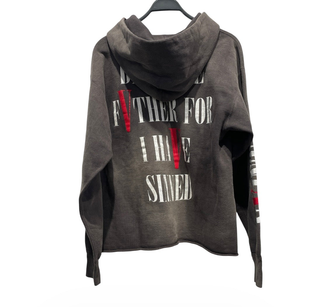 SAINT MICHAEL/VLONE/Hoodie/L/Cotton/GRY/Grey Bless Me Father Hoodie view 2