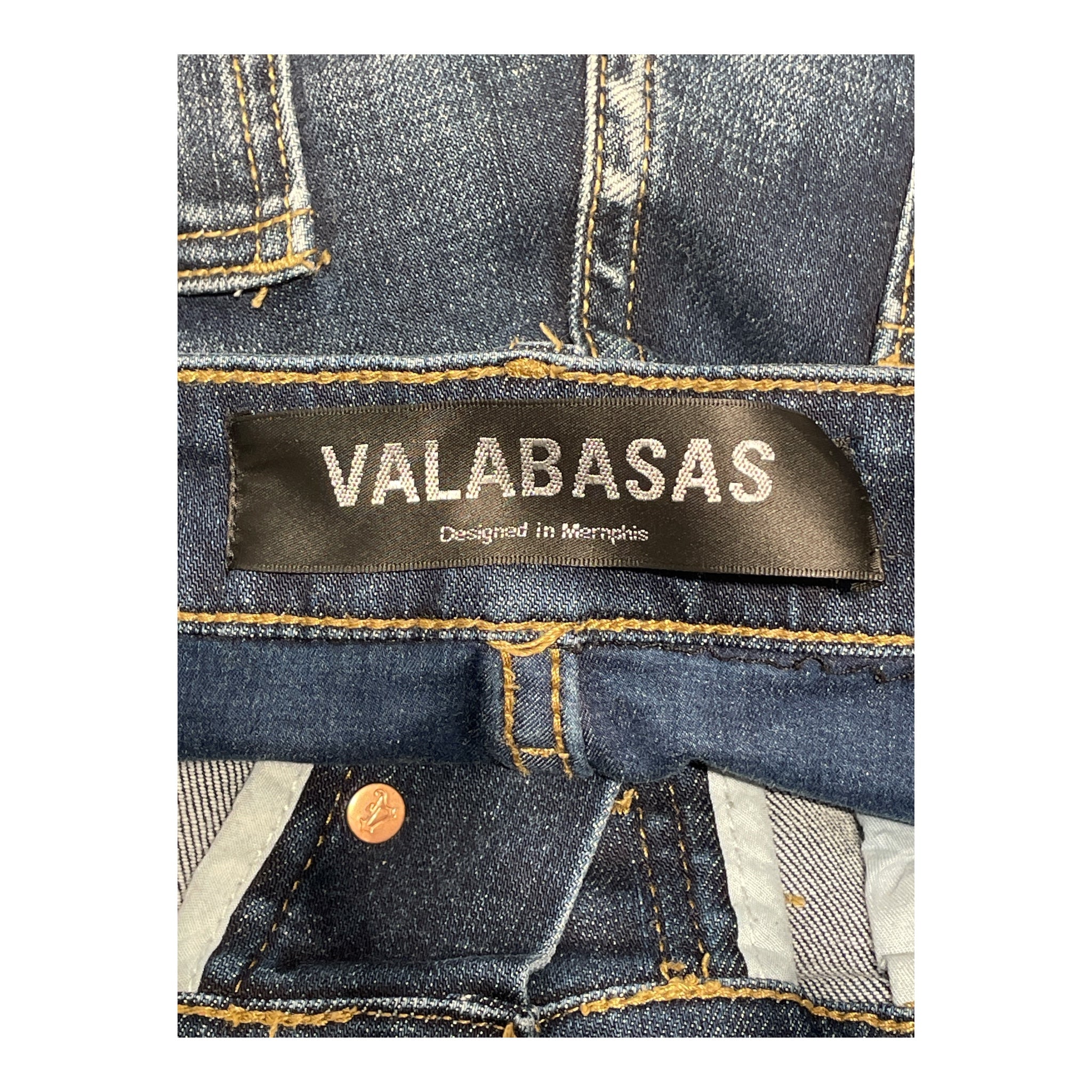 VALABASAS/Pants/34/Denim/IDG/Glitter/rhinestones view 3