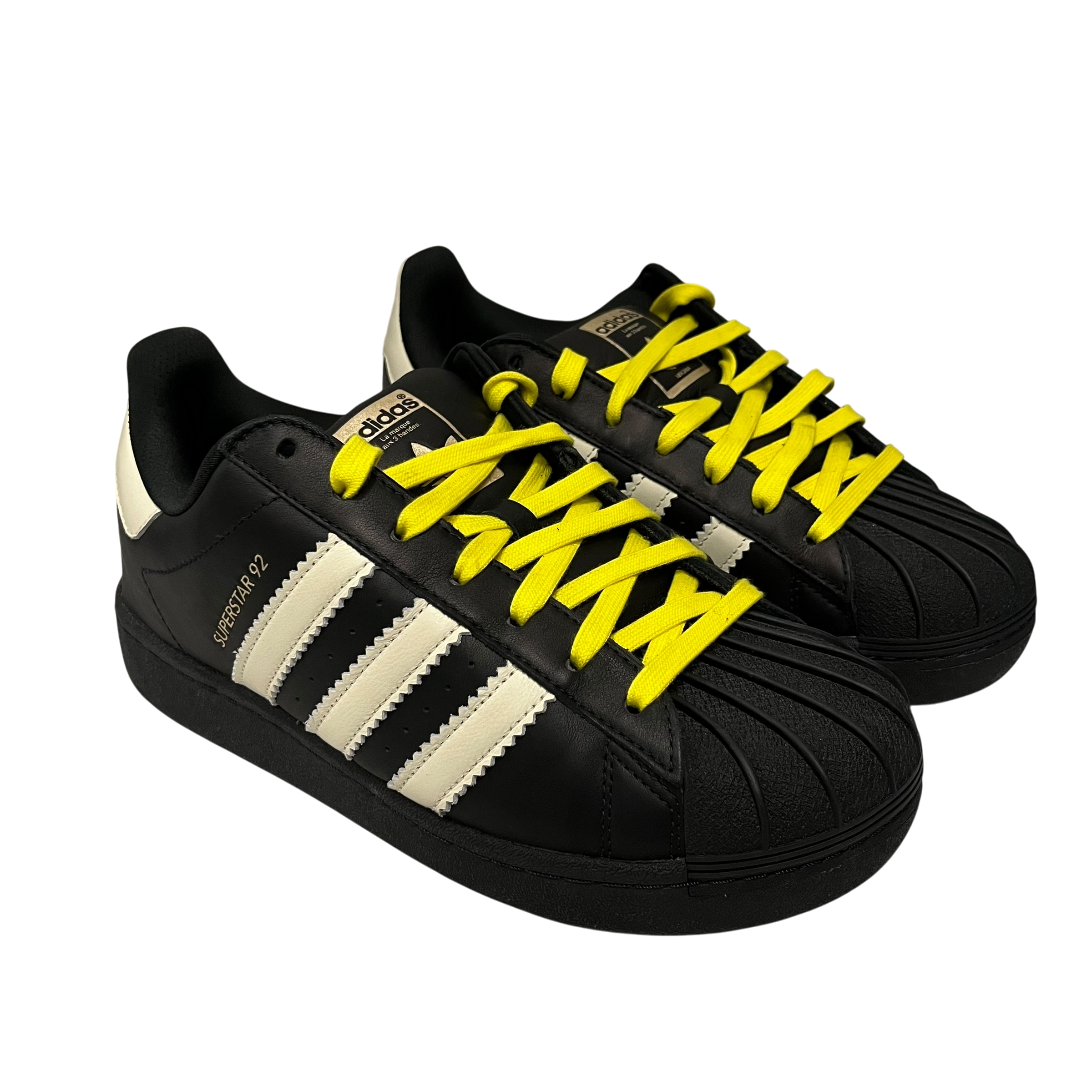 adidas/PW SUPERSTAR 92/Low-Sneakers/US 10/Stripe/Leather/BLK/JI4267 view 1