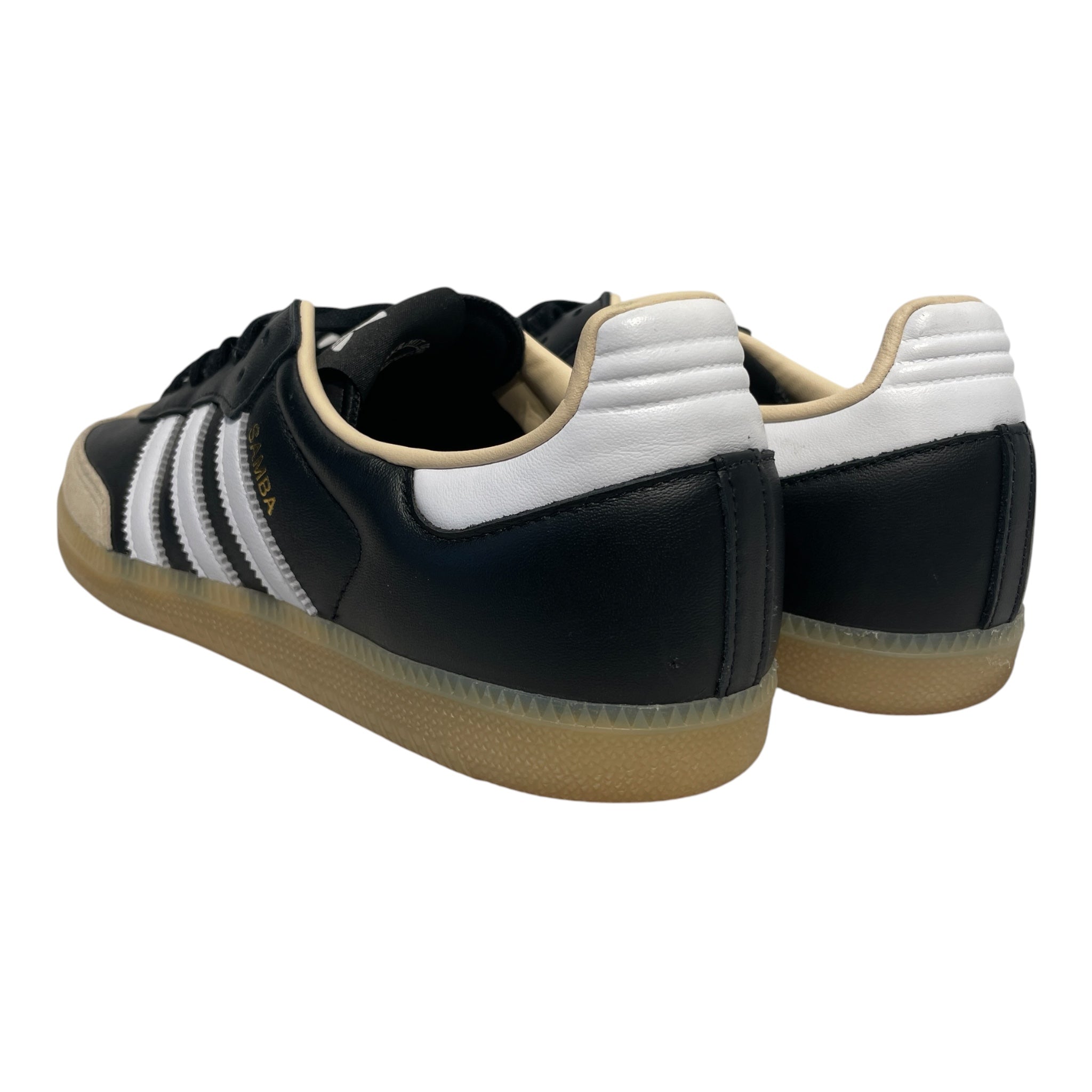 adidas/Low-Sneakers/US 9.5/Leather/BLK/SAMBAS/BEIGESUEDE view 2