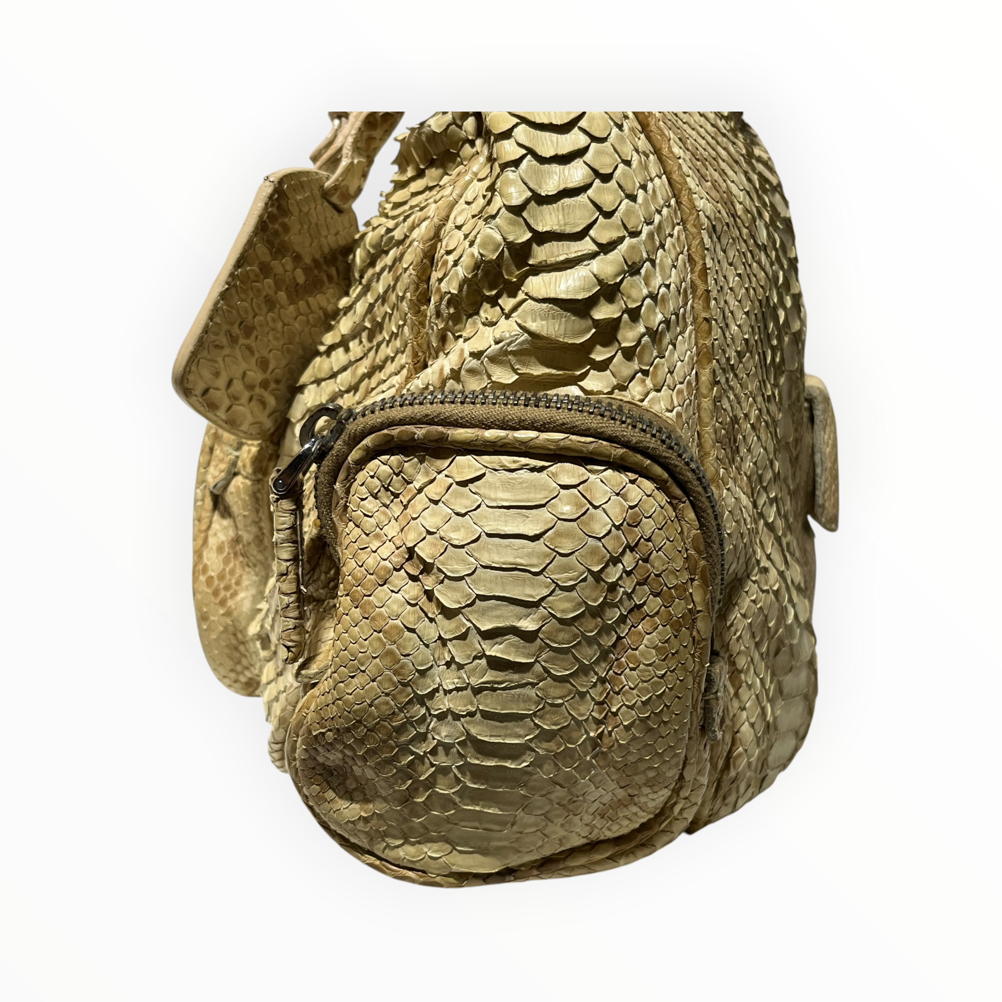 PRADA/Hand Bag/Animal Pattern/BEG/PYTHON VINTAGE view 9