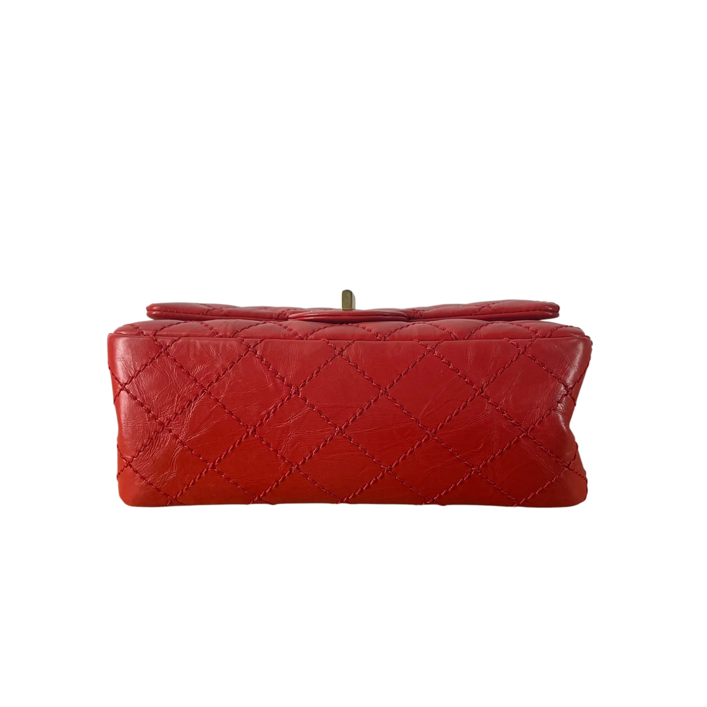 CHANEL/Hand Bag/Leather/RED/23536671 2.55 MINI FLAP BAG view 3