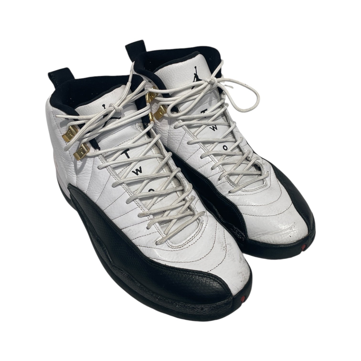 NIKE/Hi-Sneakers/US 10.5/Leather/WHT/JORDAN 12 RETRO TAXI 130690-12 view 1
