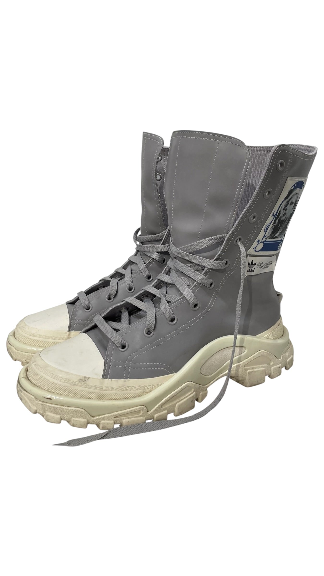 ADIDAXRAF SIMMONS/Lace Up Boots/US 10/Cotton/GRY/ view 1