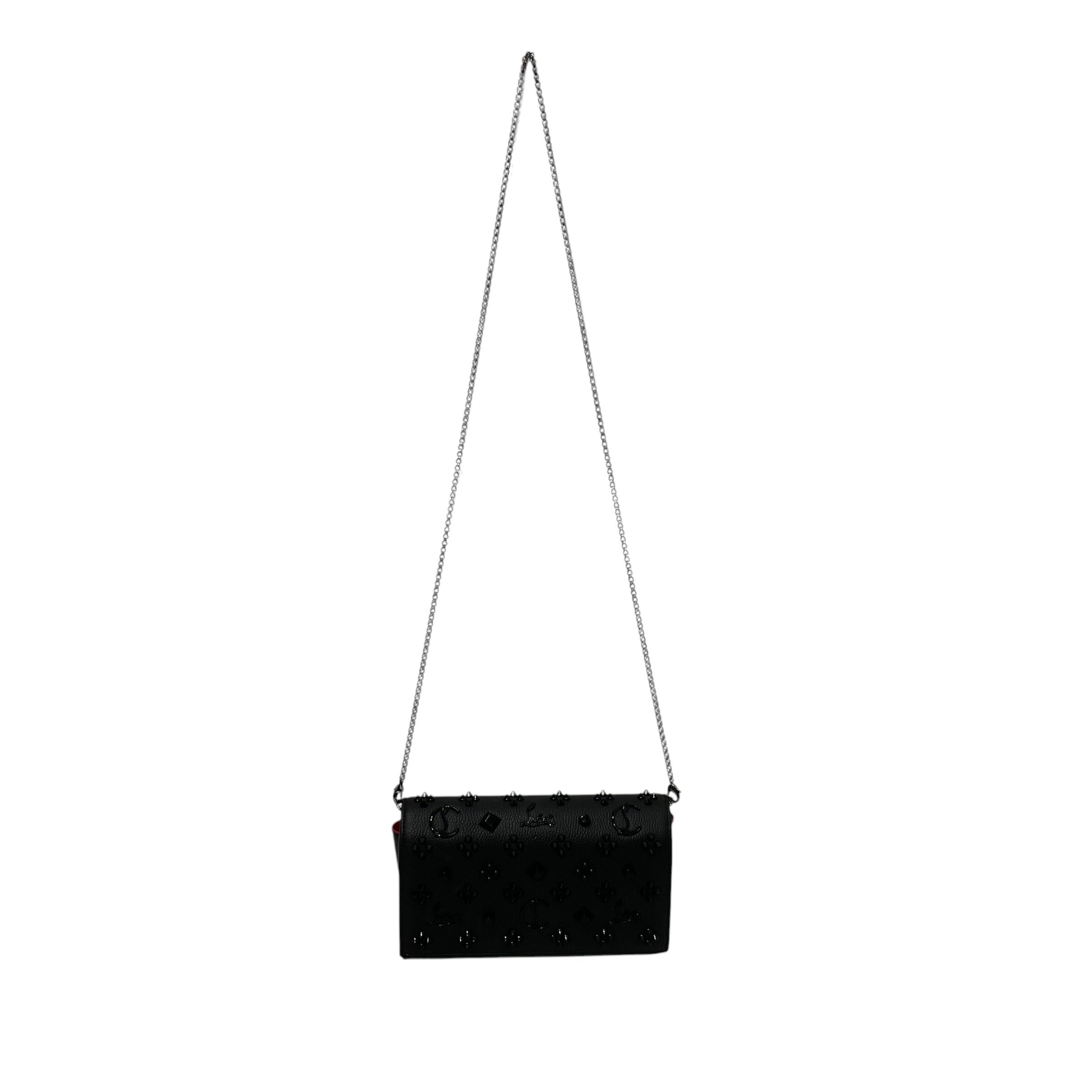 Christian Louboutin/Cross Body Bag/Leather/BLK/PALOMA CLUTCH LOUBINTHESKY STU view 1