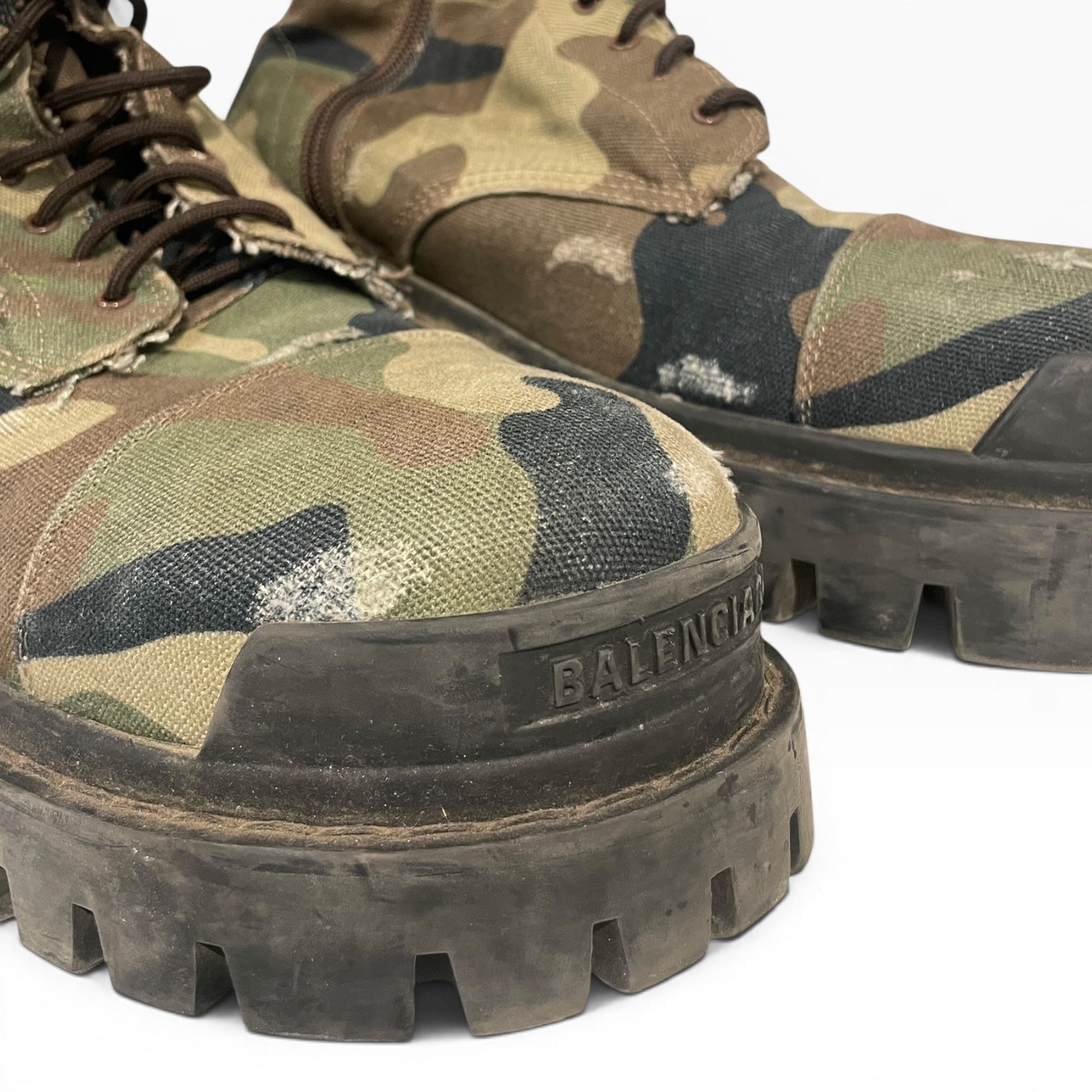 BALENCIAGA/Shoes/US 9/Camouflage/Cotton/GRN/CAMO STRIKER BOOT view 4