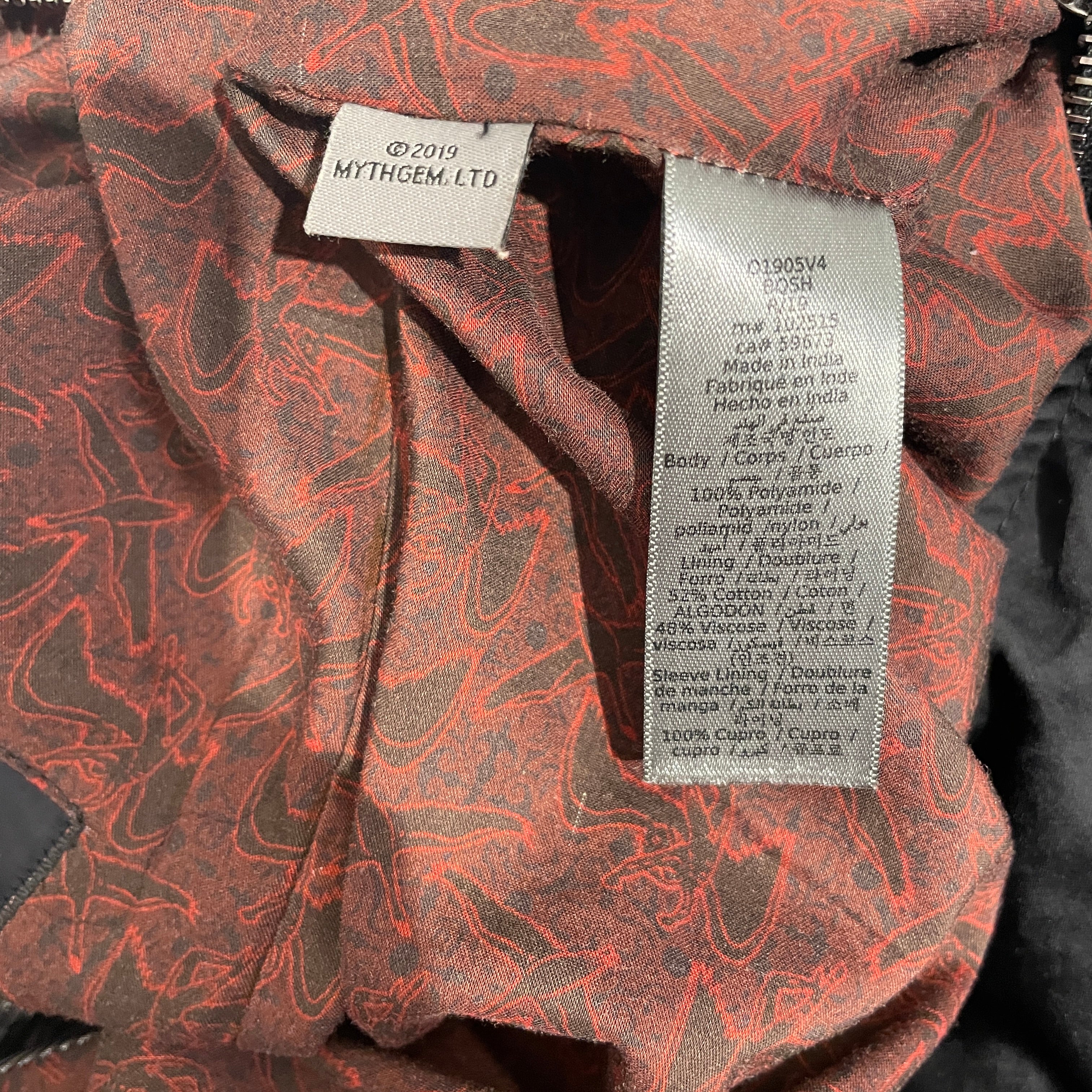 john varvatos/LED ZEPPELIN/john varvatos/Jacket/M/Polyester/BLK/JOHN VARVATOS X LED ZEPPLIN view 4