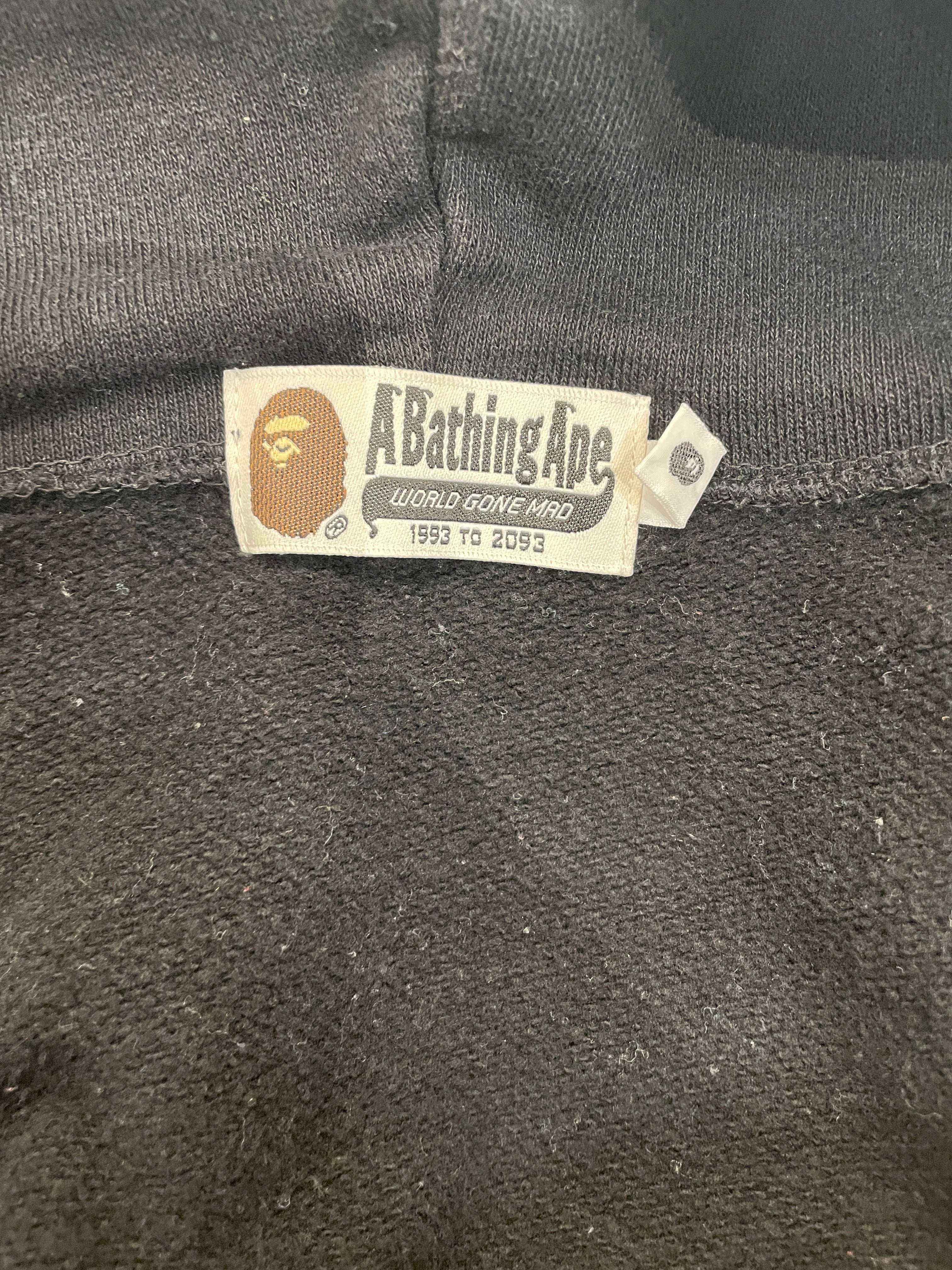A BATHING APE/Zip Up Hoodie/XL/Cotton/BLK/MULTI CAMO ZIP UP HOODIE view 3